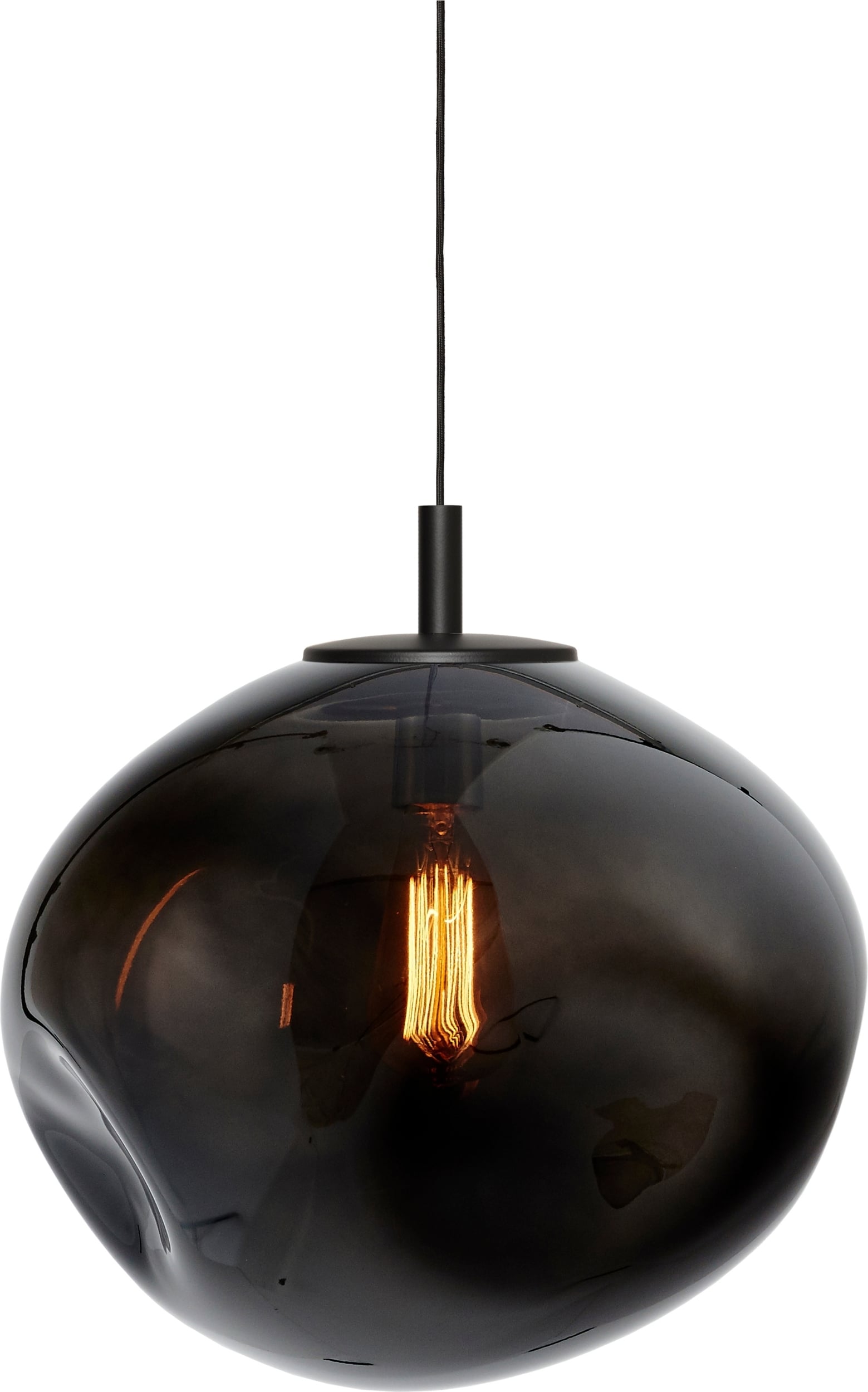 Lampa Avia L grafitowa z czarnym mocowaniem