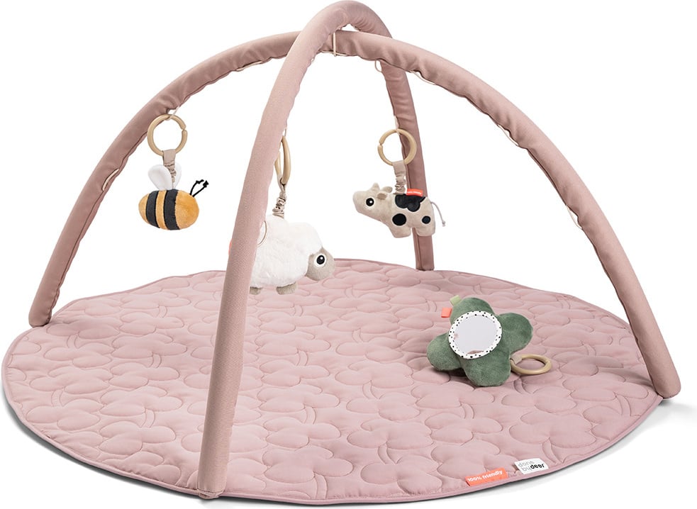 Mata edukacyjna Tiny Farm pudrowy róż