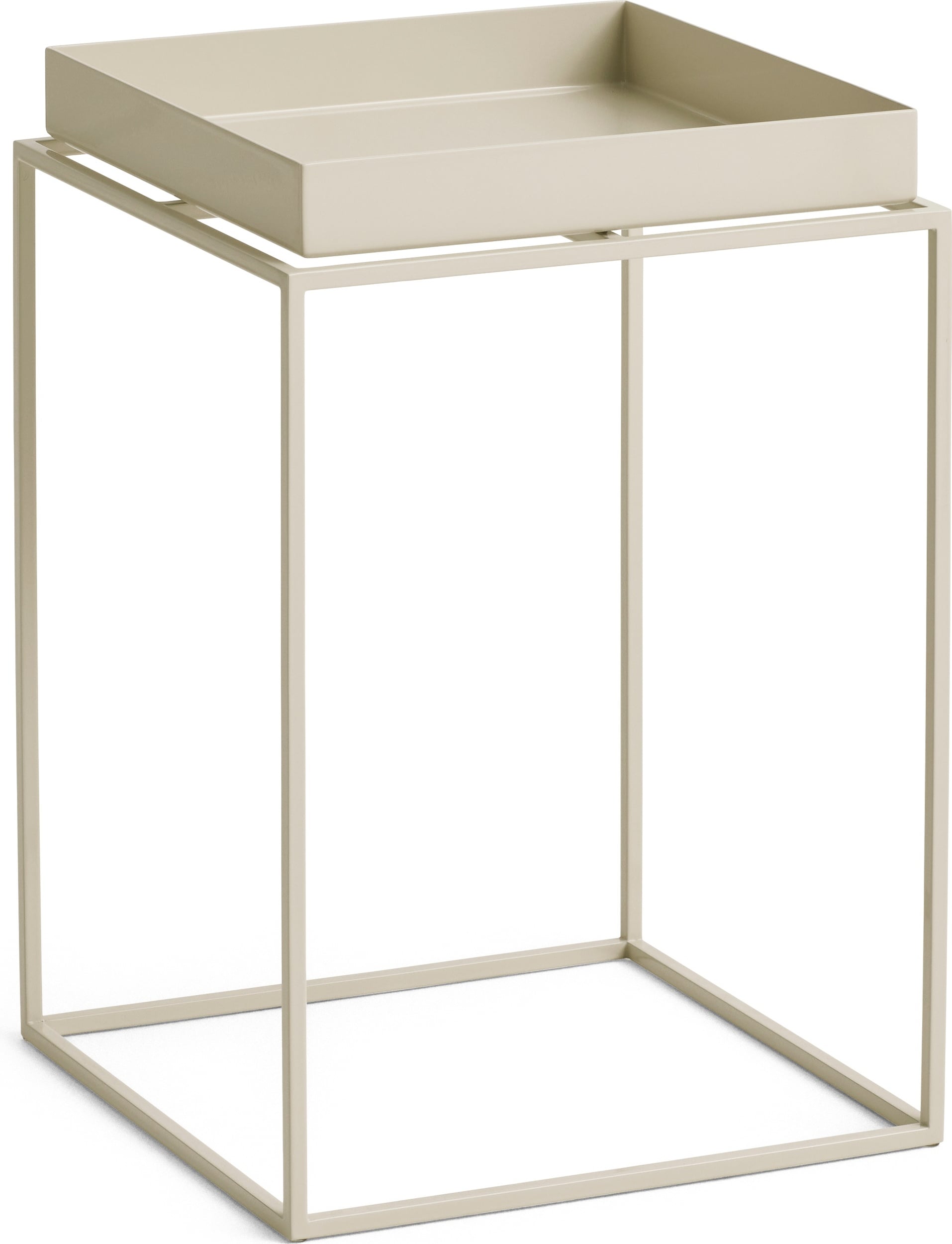 Stolik boczny Tray 30 x 30 x 44 cm beżowy