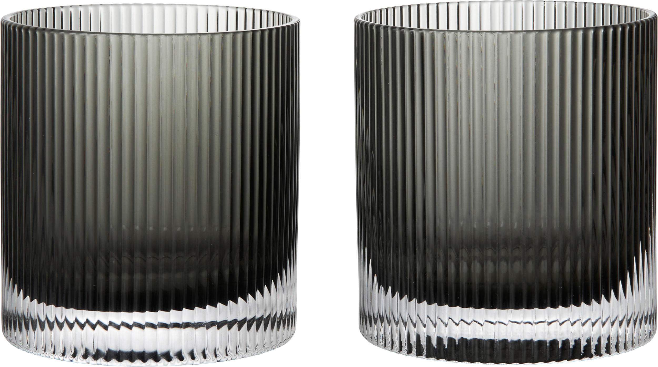 Szklanki Ripple Tumbler 250 ml przydymiona szarość 2 szt.