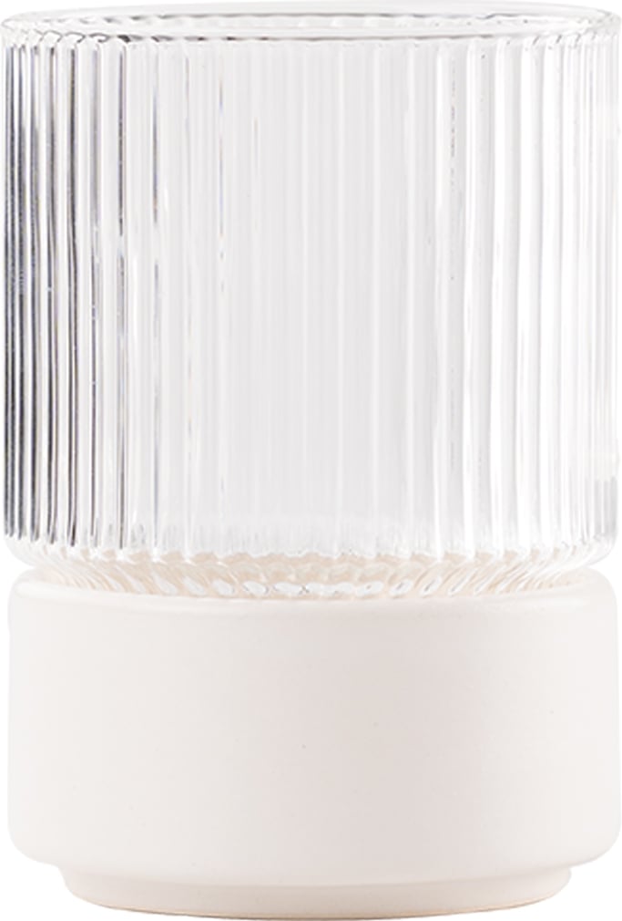 Szklanka z miską na przekąski T-Set 450 ml biała