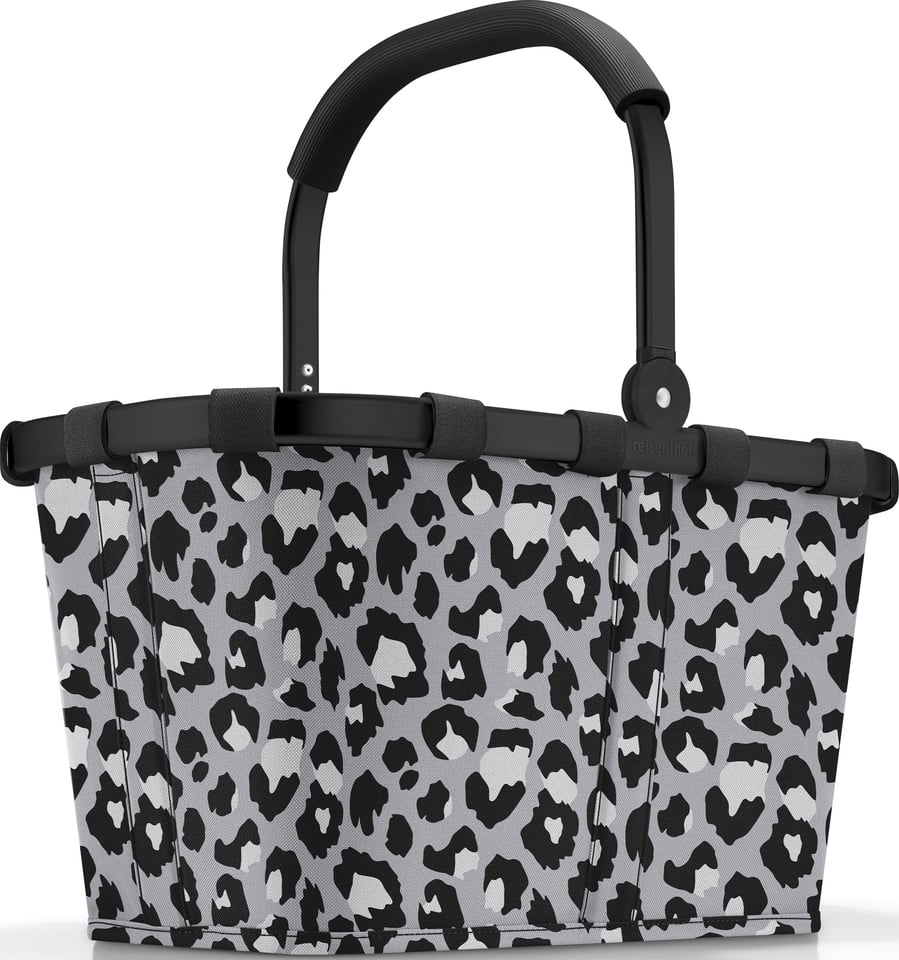 Koszyk Carrybag Frame w panterkę szary