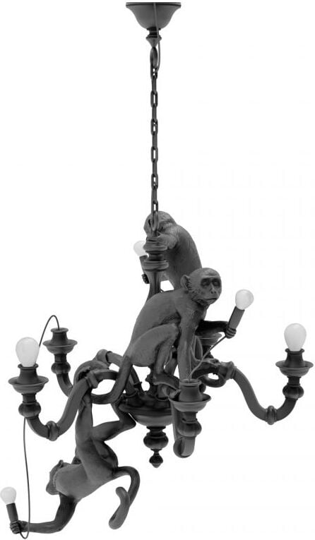 Żyrandol Monkey czarny