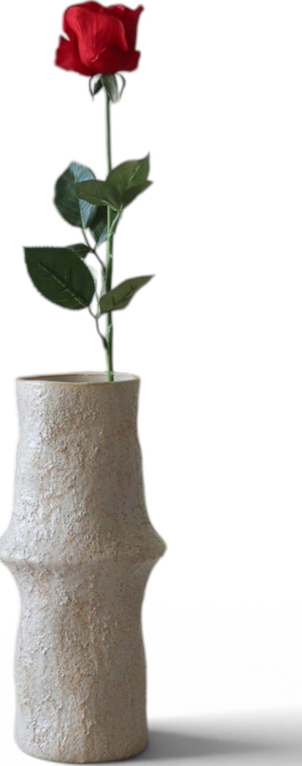 Kwiat sztuczny Botane róża 65 cm czerwona na długiej łodydze