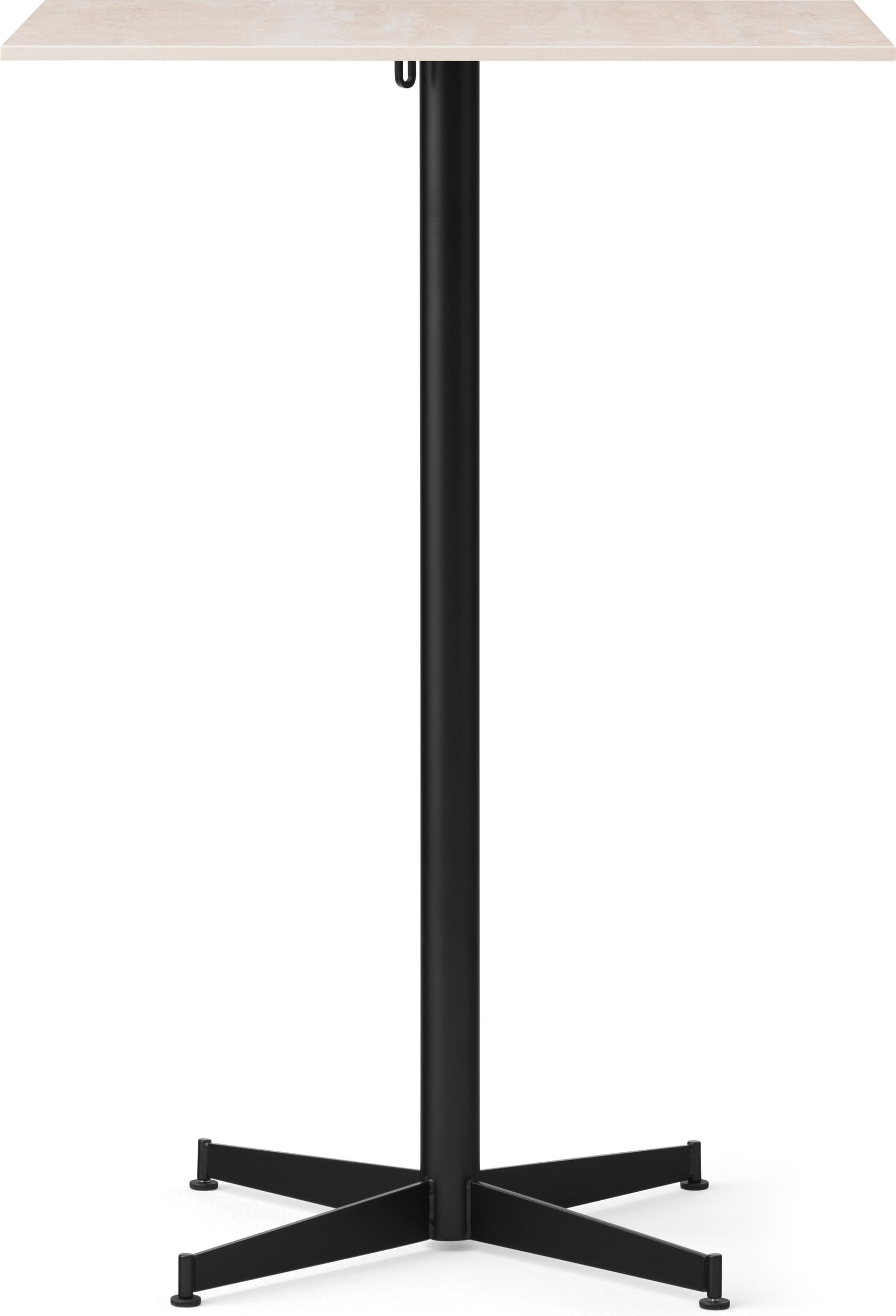 Stół barowy z czarną podstawą Nook Star Base Ceramic kwadratowy 103 cm