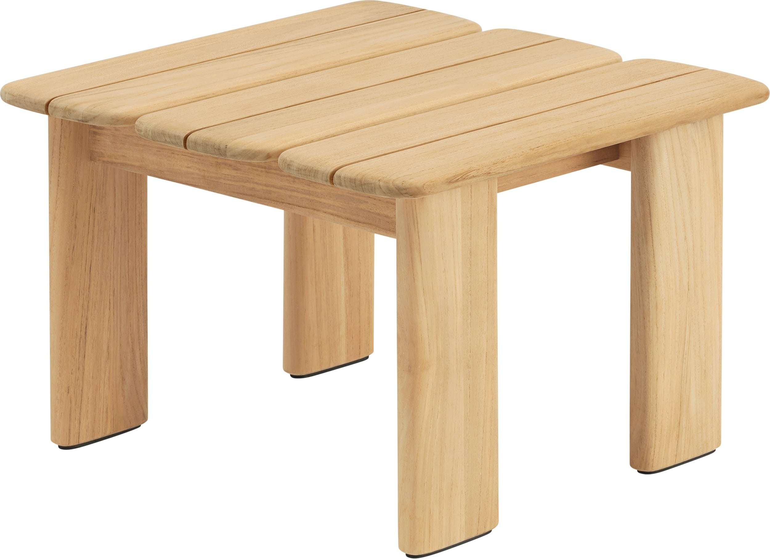 Stolik kawowy ogrodowy Assemble 55 x 55 cm naturalne drewno