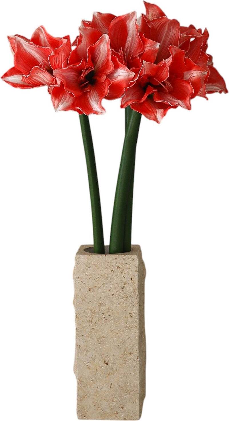 Kwiaty sztuczne bukiet Dark Red Amaryllis