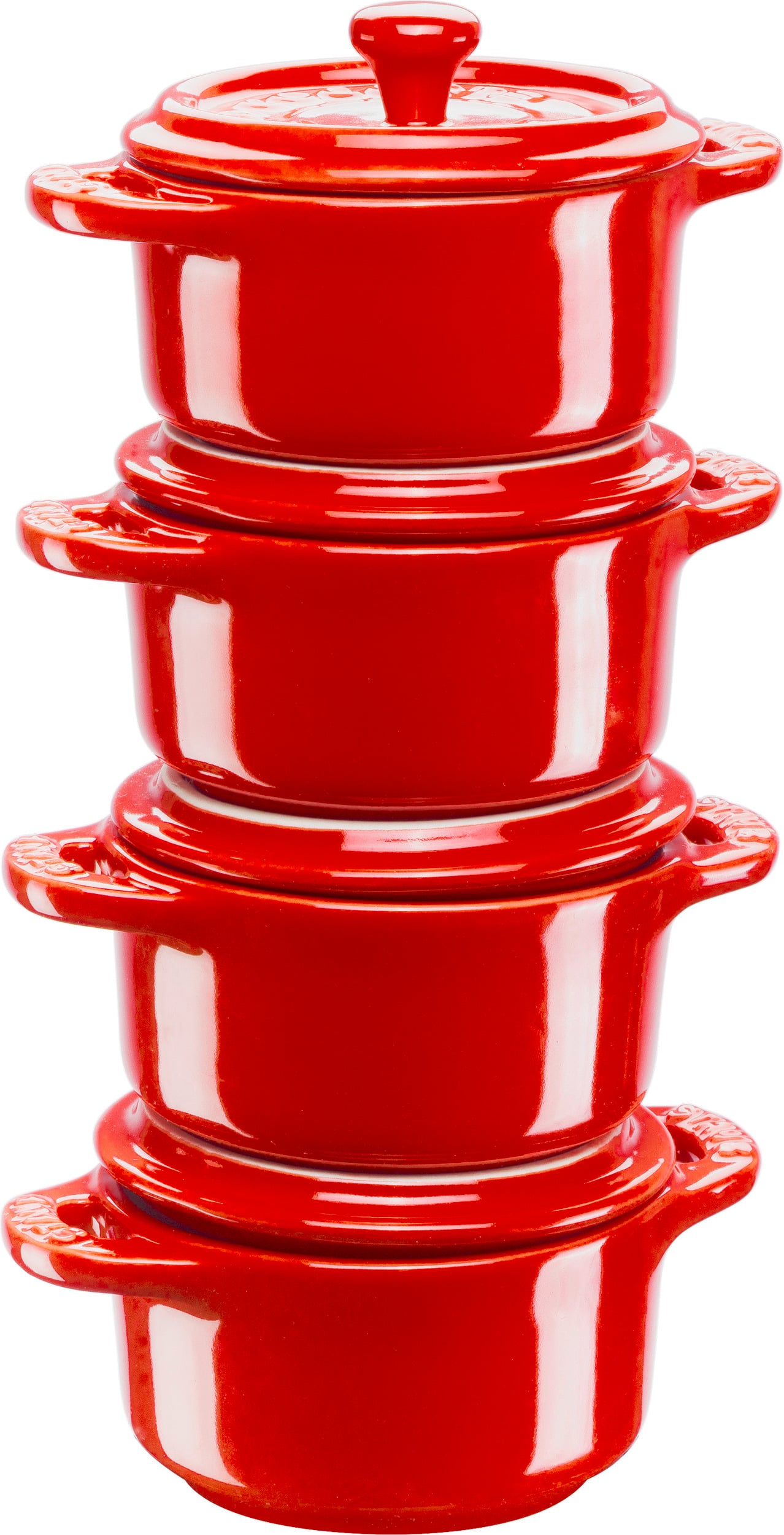Kokilki Mini Cocotte 200 ml czerwone 4 szt.