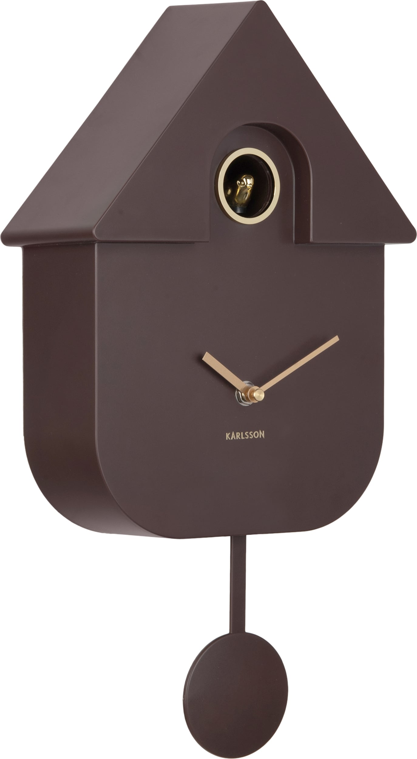 Zegar ścienny Modern Cuckoo Oro ciemnobrązowy