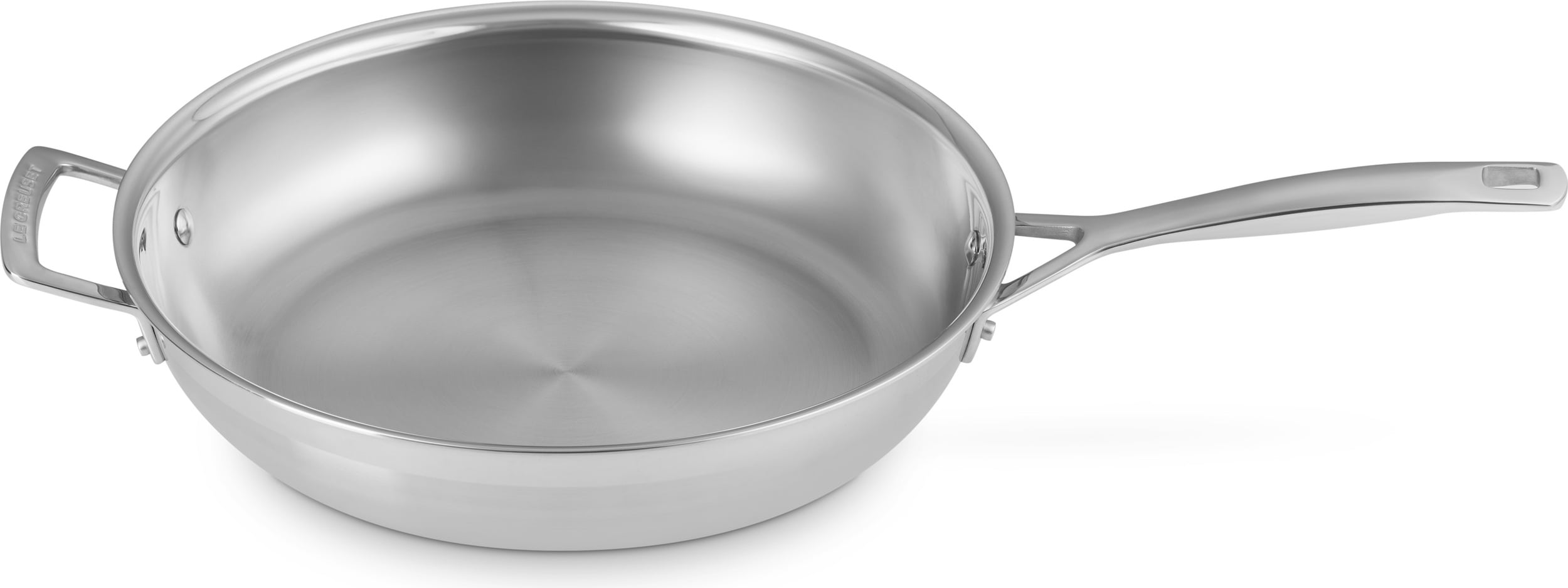 Patelnia z uchwytem 3-ply 30 cm stal nierdzewna niepowlekana