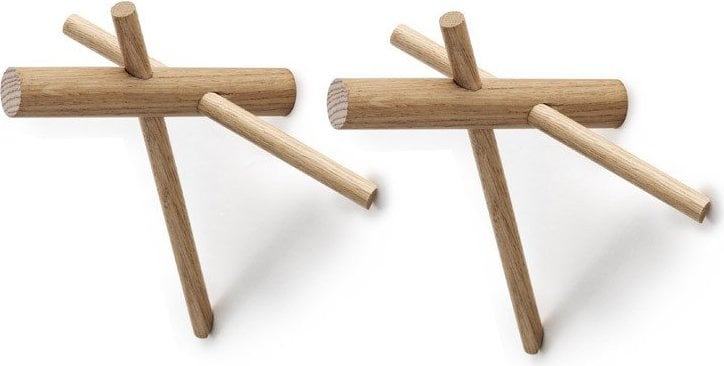 Wieszak Sticks Normann 2 szt. dąb