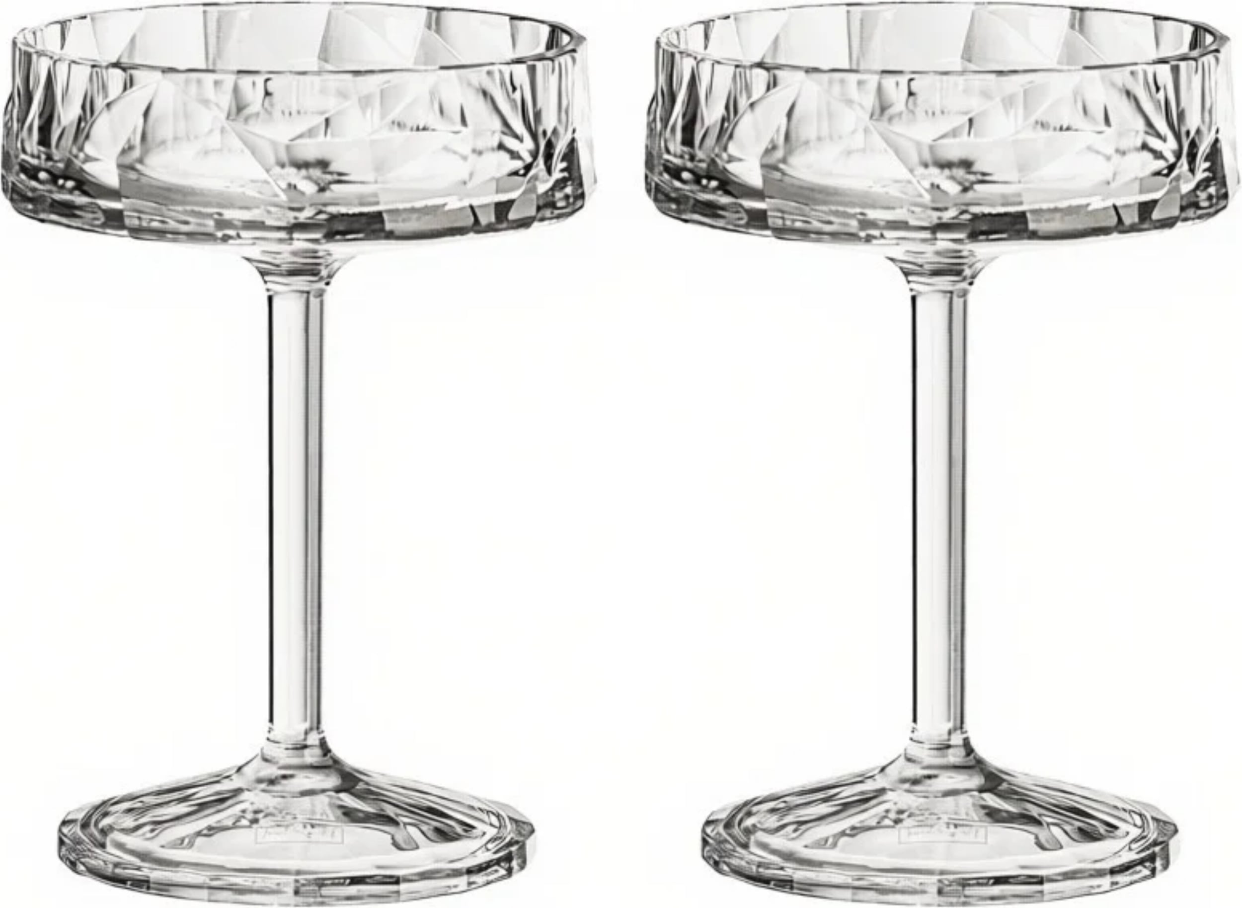 Kieliszki do koktajli z tworzywa Club No. 27 Tritan 150 ml jasnoszare 2 szt.