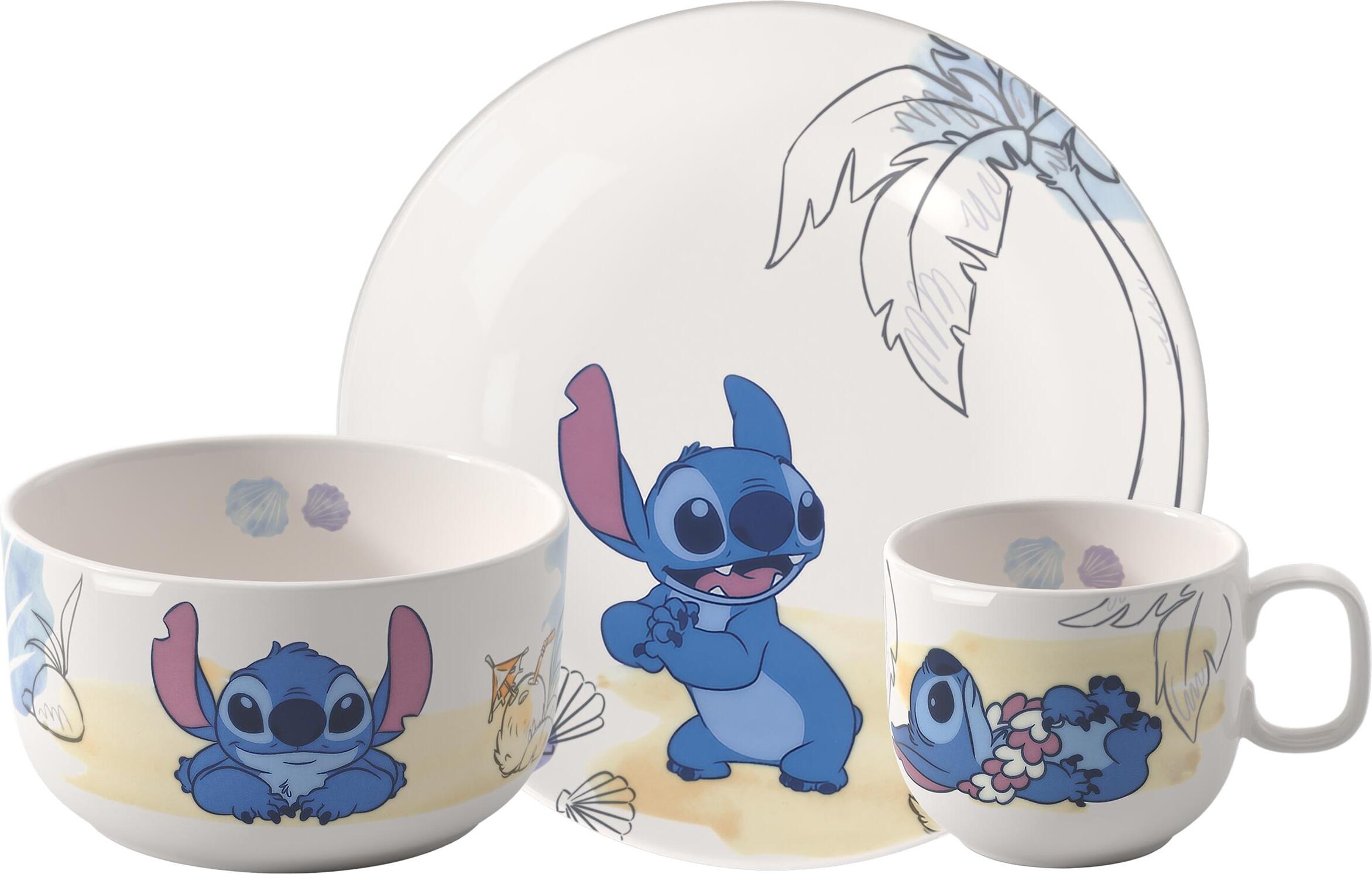 Zestaw naczyń dziecięcych Disney Stitch 3 el.