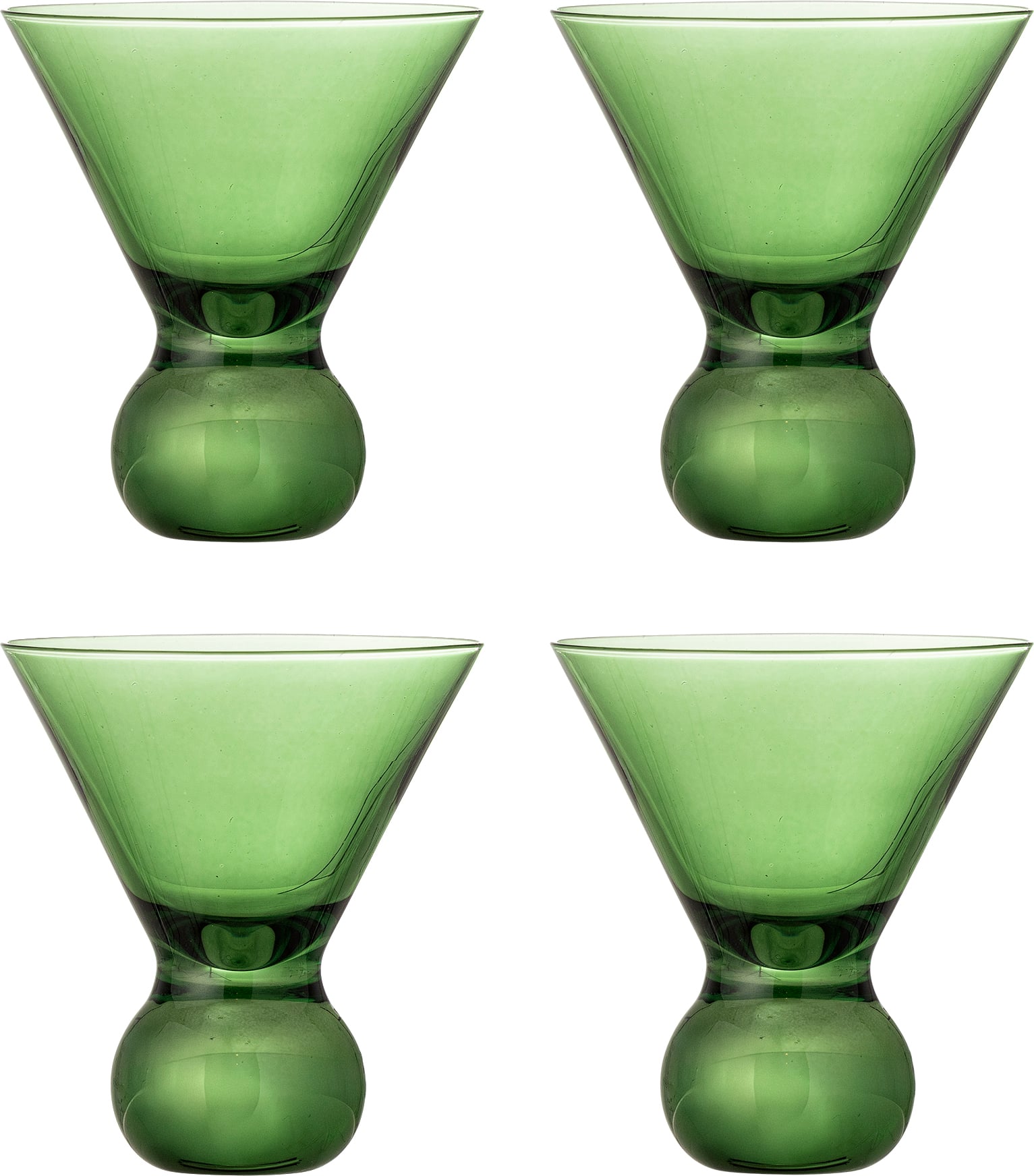Kieliszki do koktajli Corliss 165 ml zielone 4 szt.