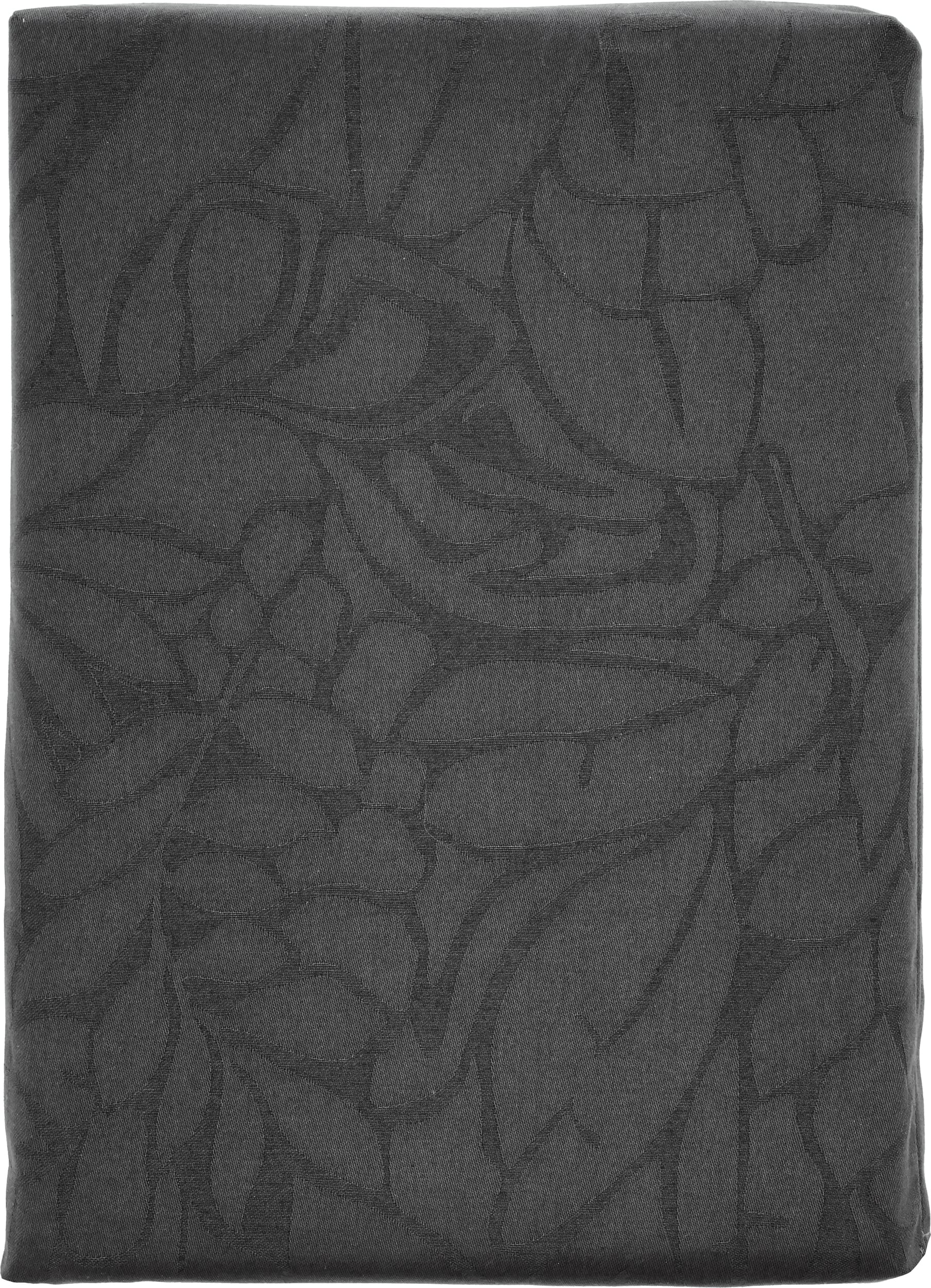 Obrus Abstract Leaves Damask 140 x 370 cm szary