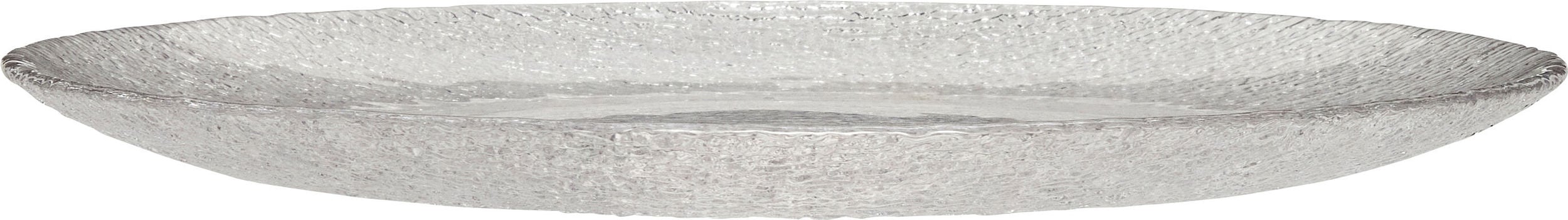 Talerz obiadowy Fuyu 27 cm transparentny
