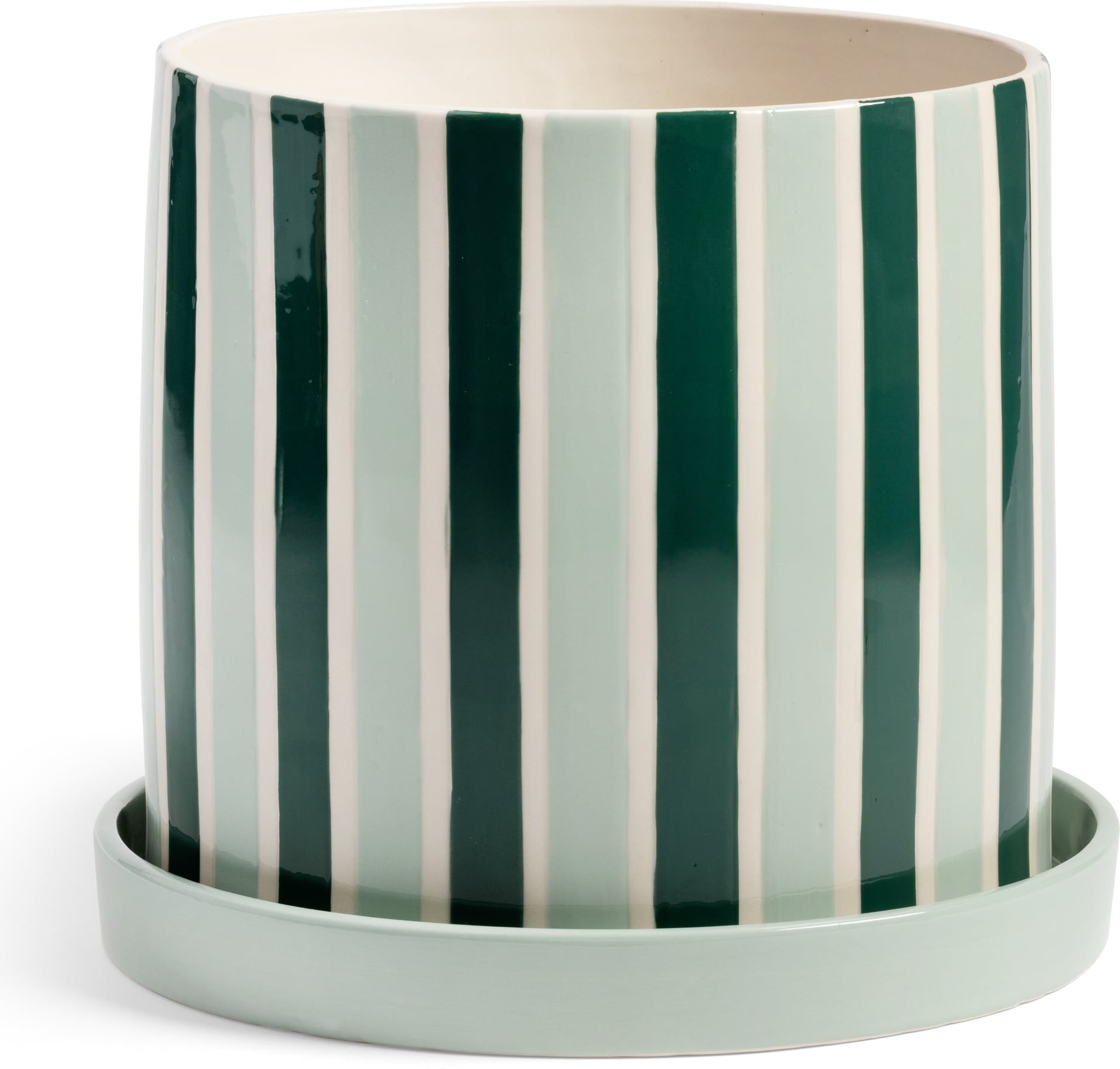 Doniczka z podstawką Clash Stripe 23 5 cm