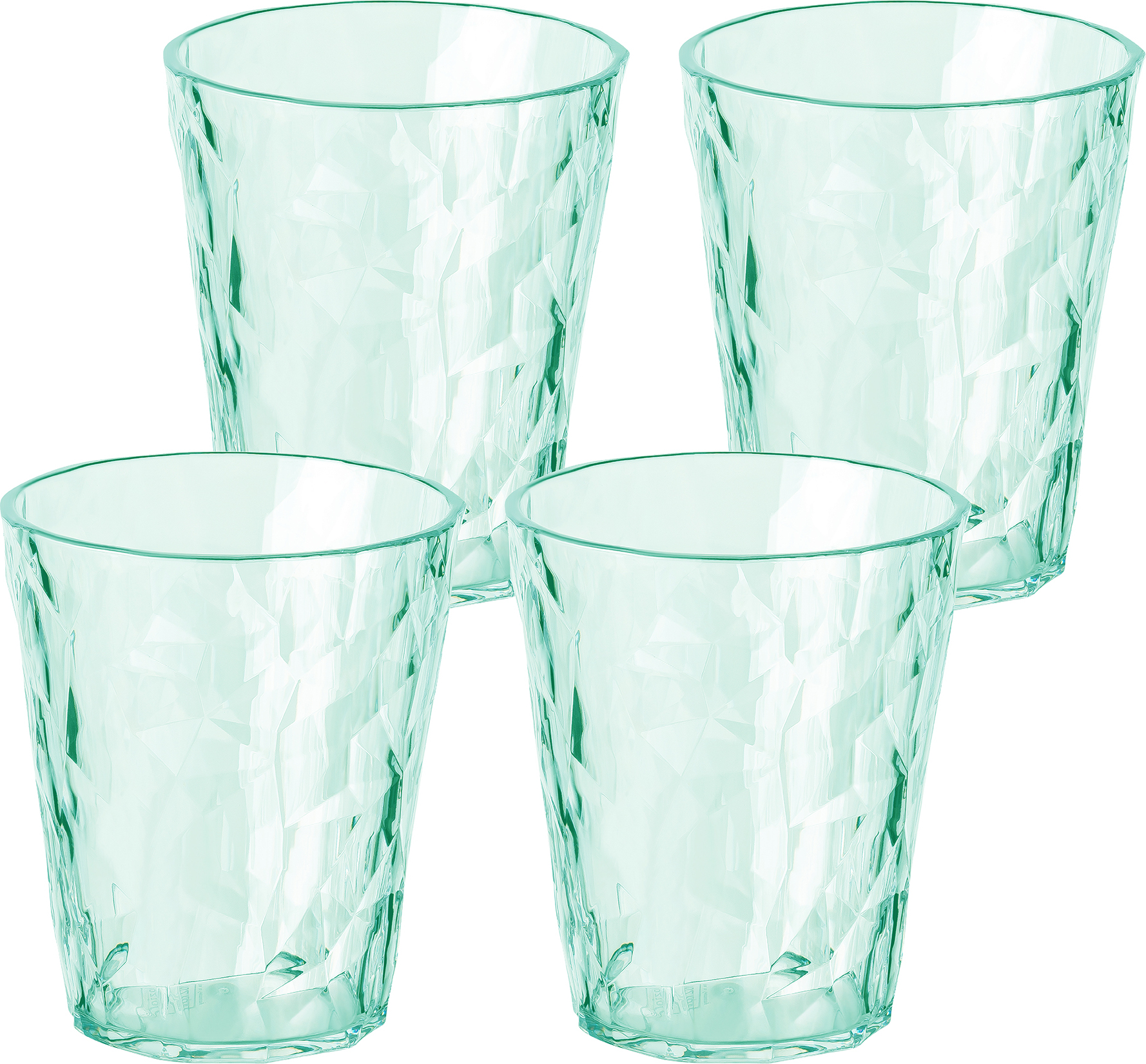 Szklanki z tworzywa Club No. 1 Tritan 250 ml jadeitowe 4 szt.