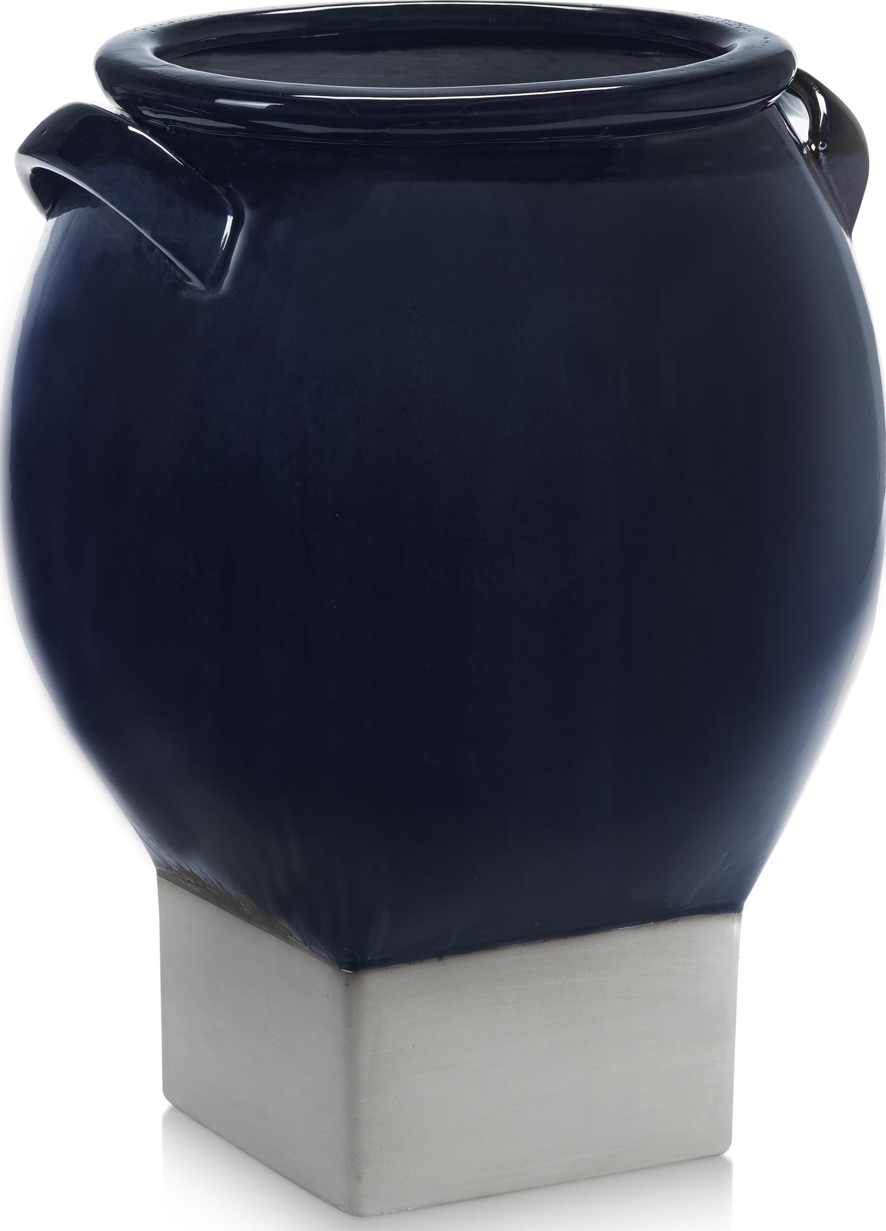 Osłonka na doniczkę Rosamar 39 cm granatowa
