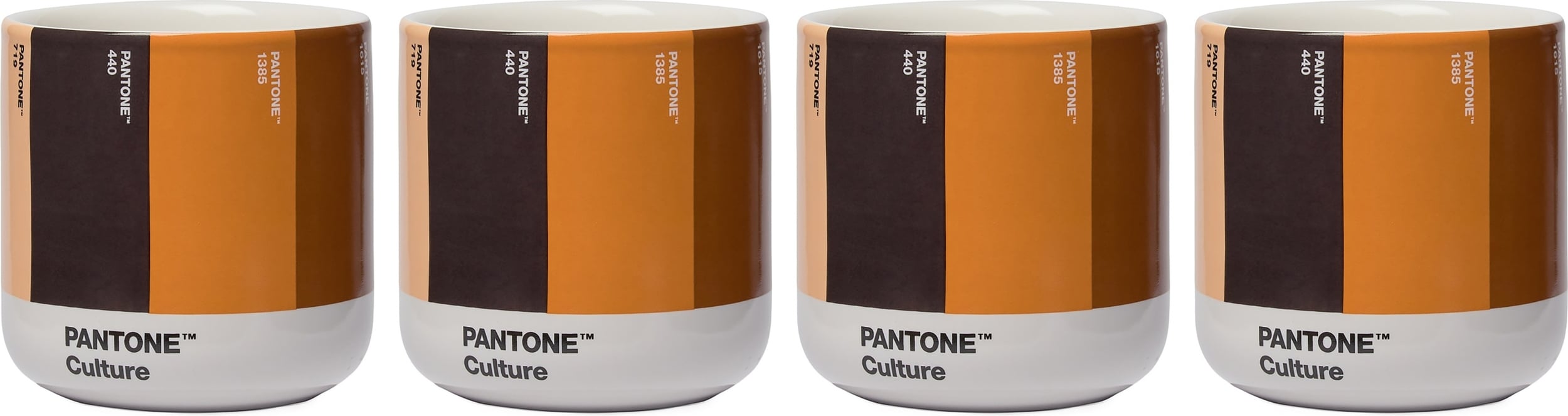 Kubki termiczne Pantone 190 ml odcienie brązu 4 szt.