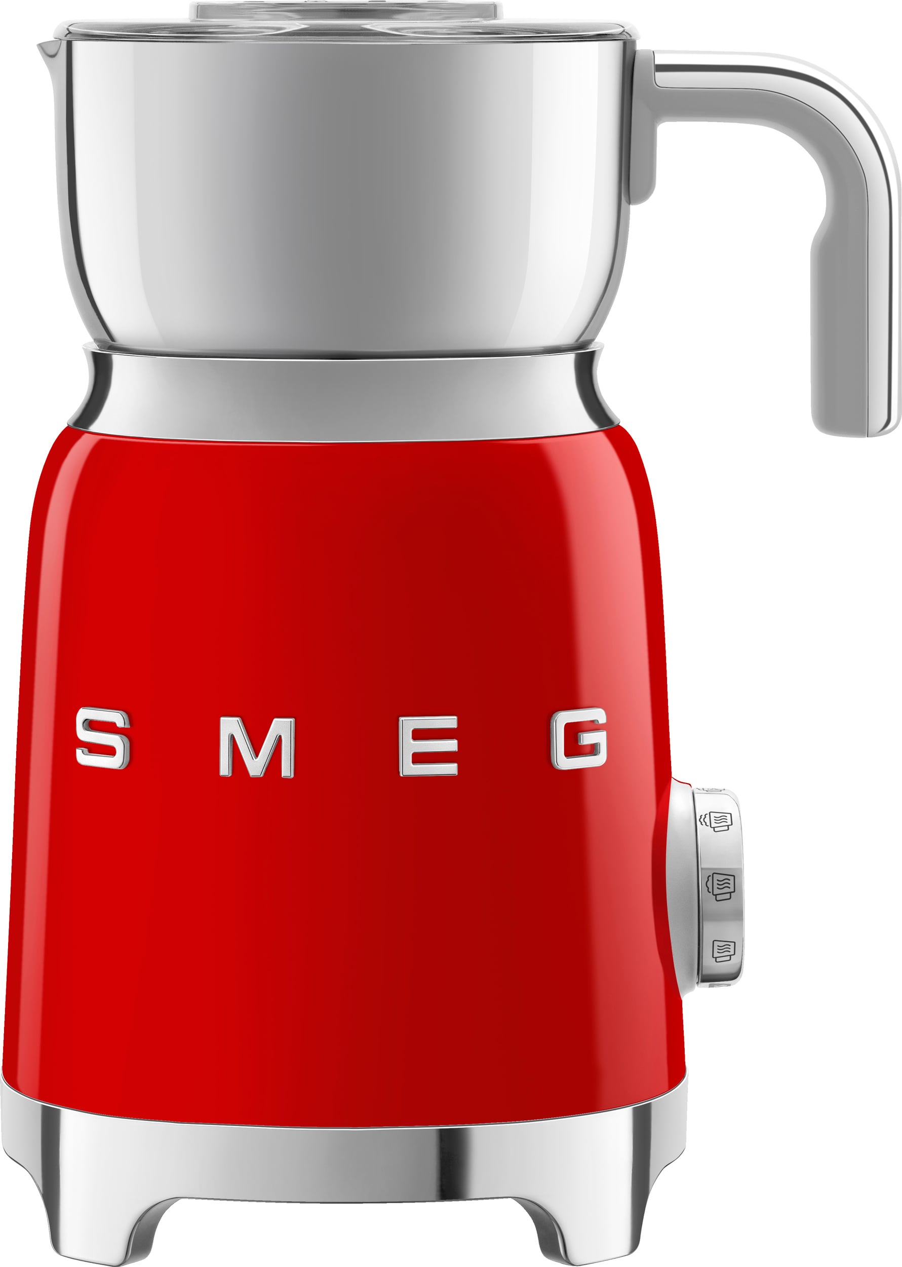 Spieniacz do mleka 50's Style czerwony