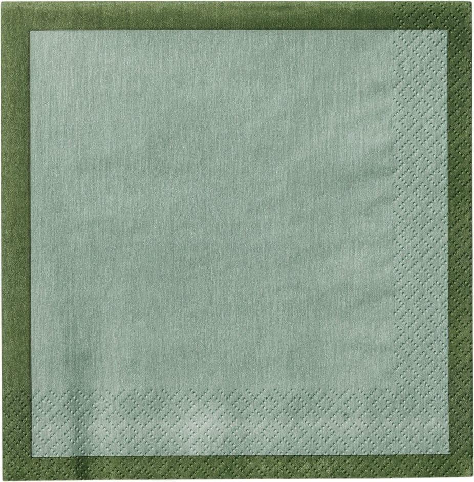 Serwetki papierowe Iittala 33 x 33 cm zielone