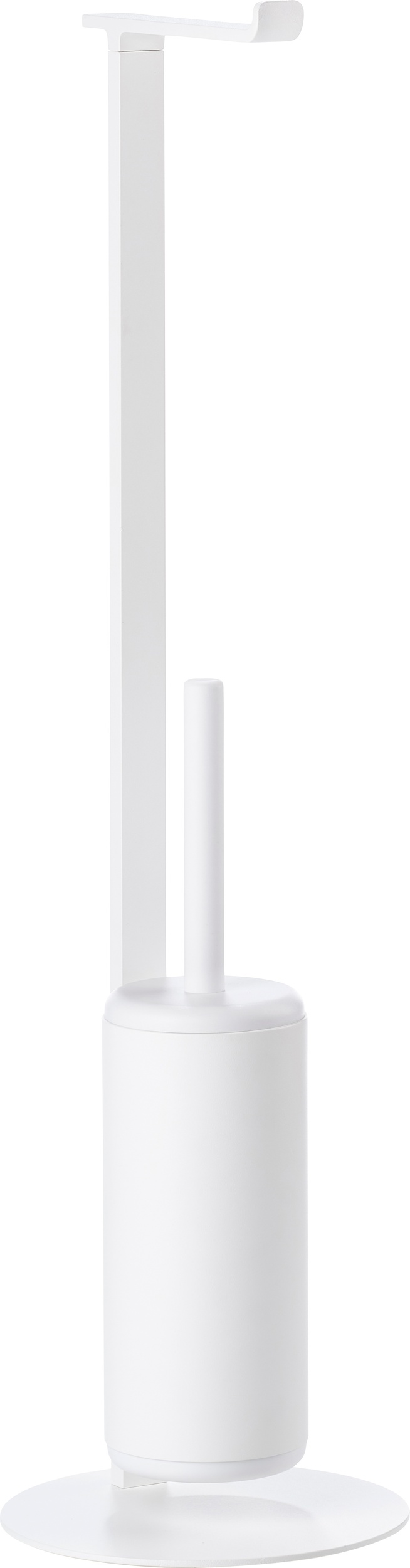 Stojak na papier toaletowy i szczotka do WC Rim 74 5 cm biały