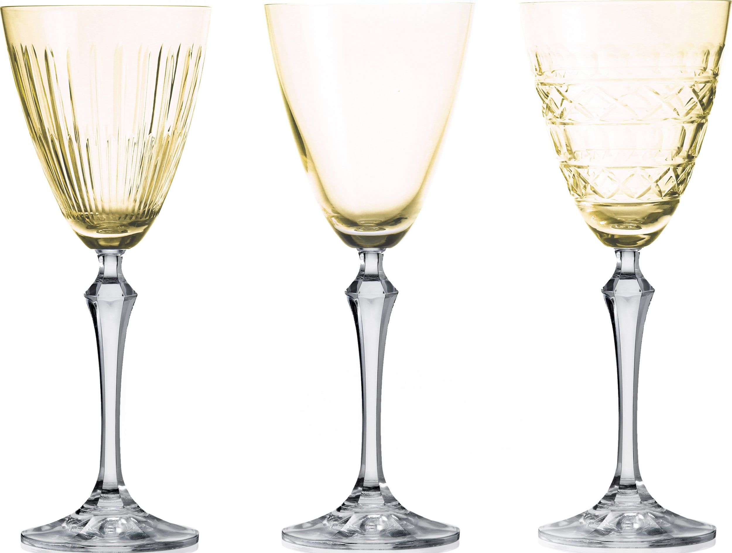 Kieliszki do wina Veranda 250 ml złote 3 szt.