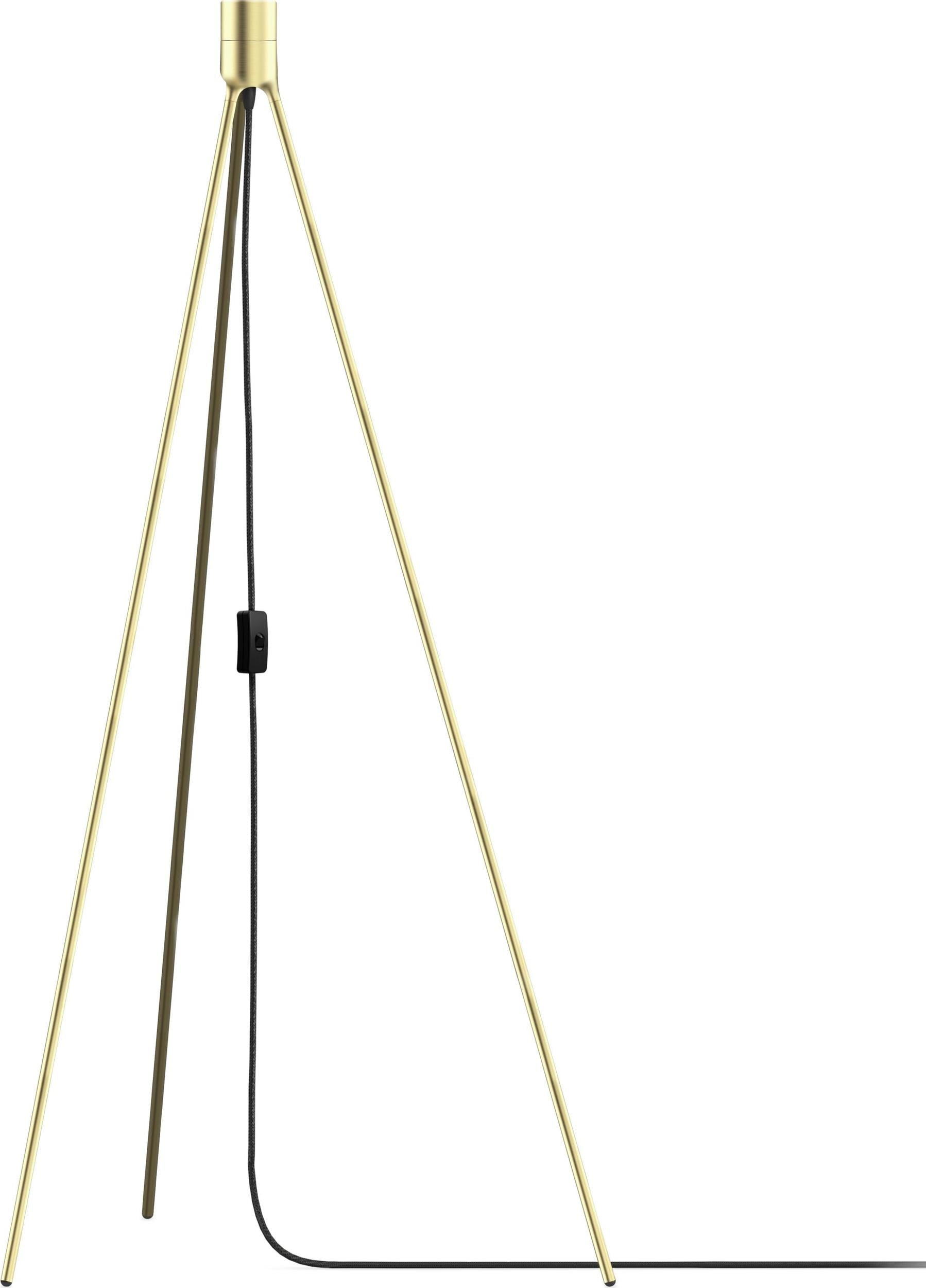 Podstawa podłogowa do abażurów lamp Tripod szczotkowany mosiądz
