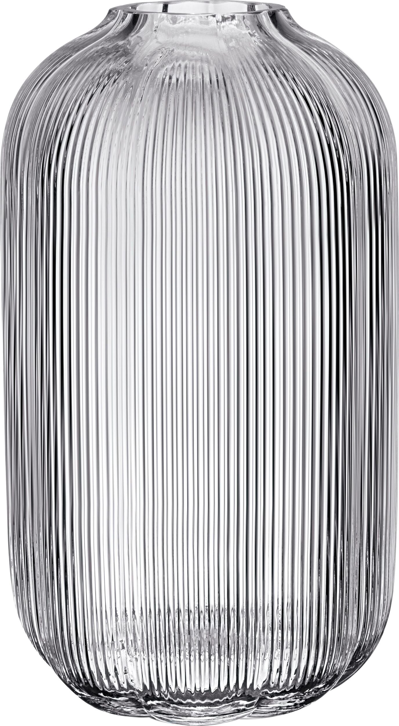 Wazon Fleur 28 cm transparentny