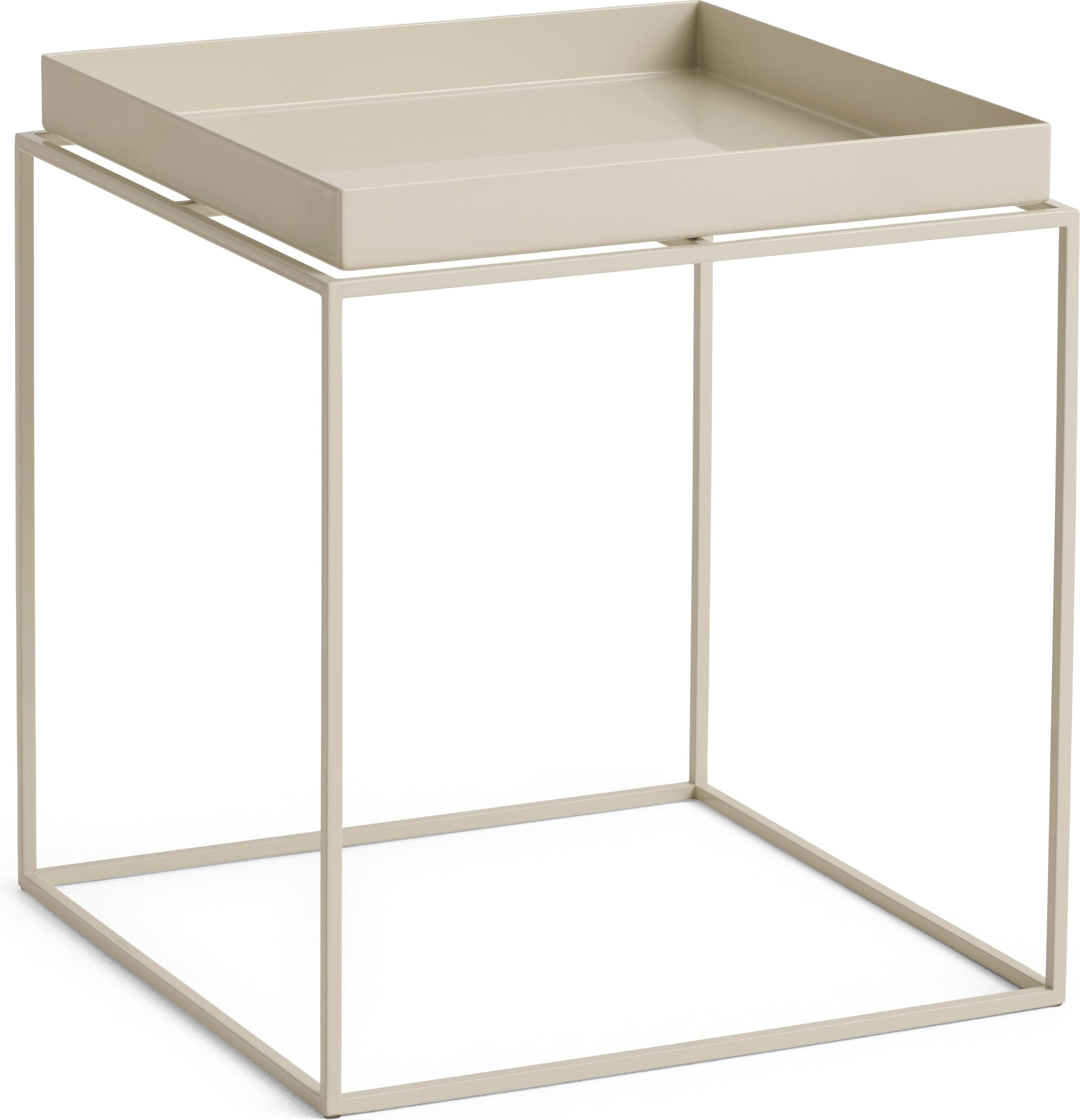 Stolik kawowy Tray 40 x 40 x 44 cm beżowy