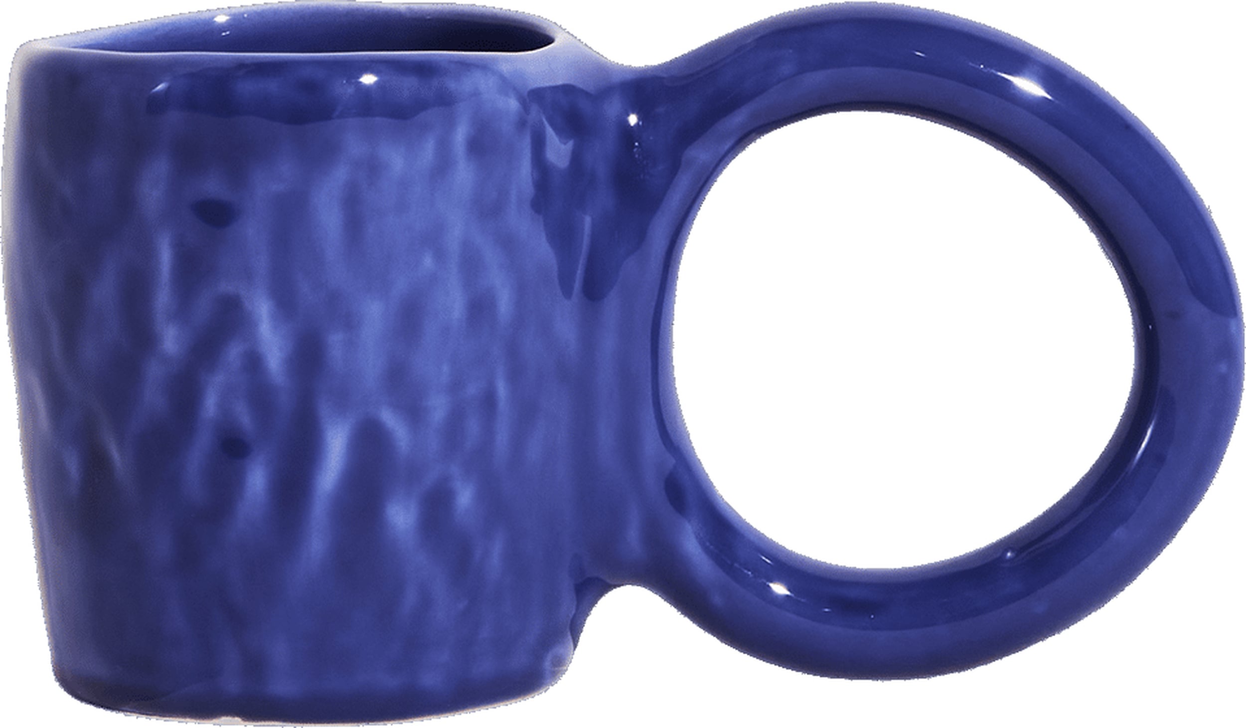 Kubek Donut 9 cm niebieski