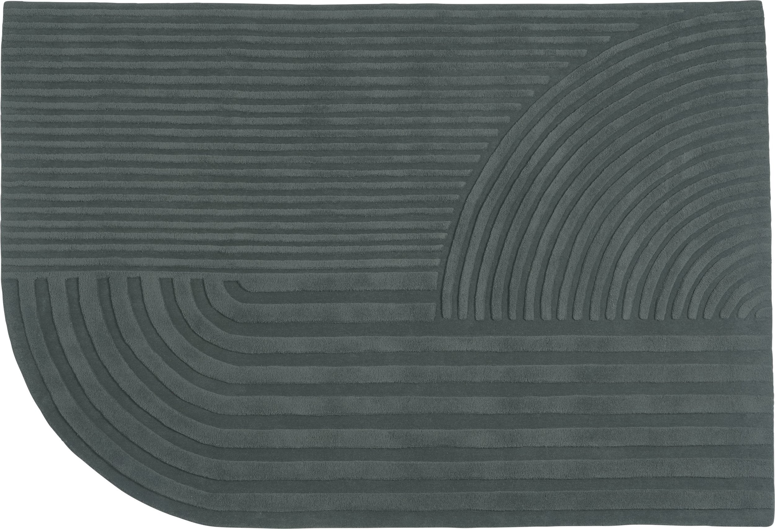 Dywan Relevo 170 x 240 cm ciemnozielony