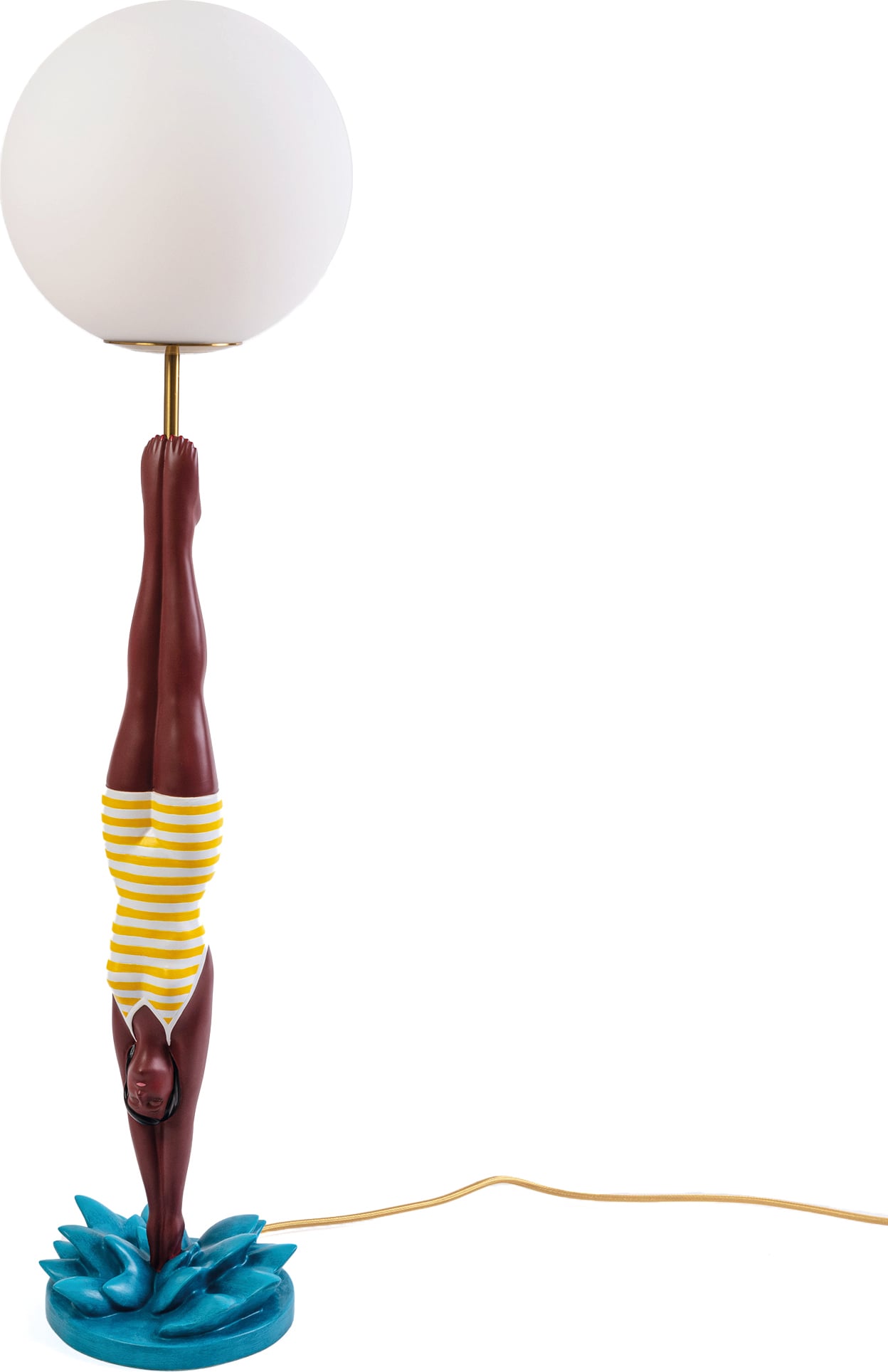 Lampa stołowa Diver żółta