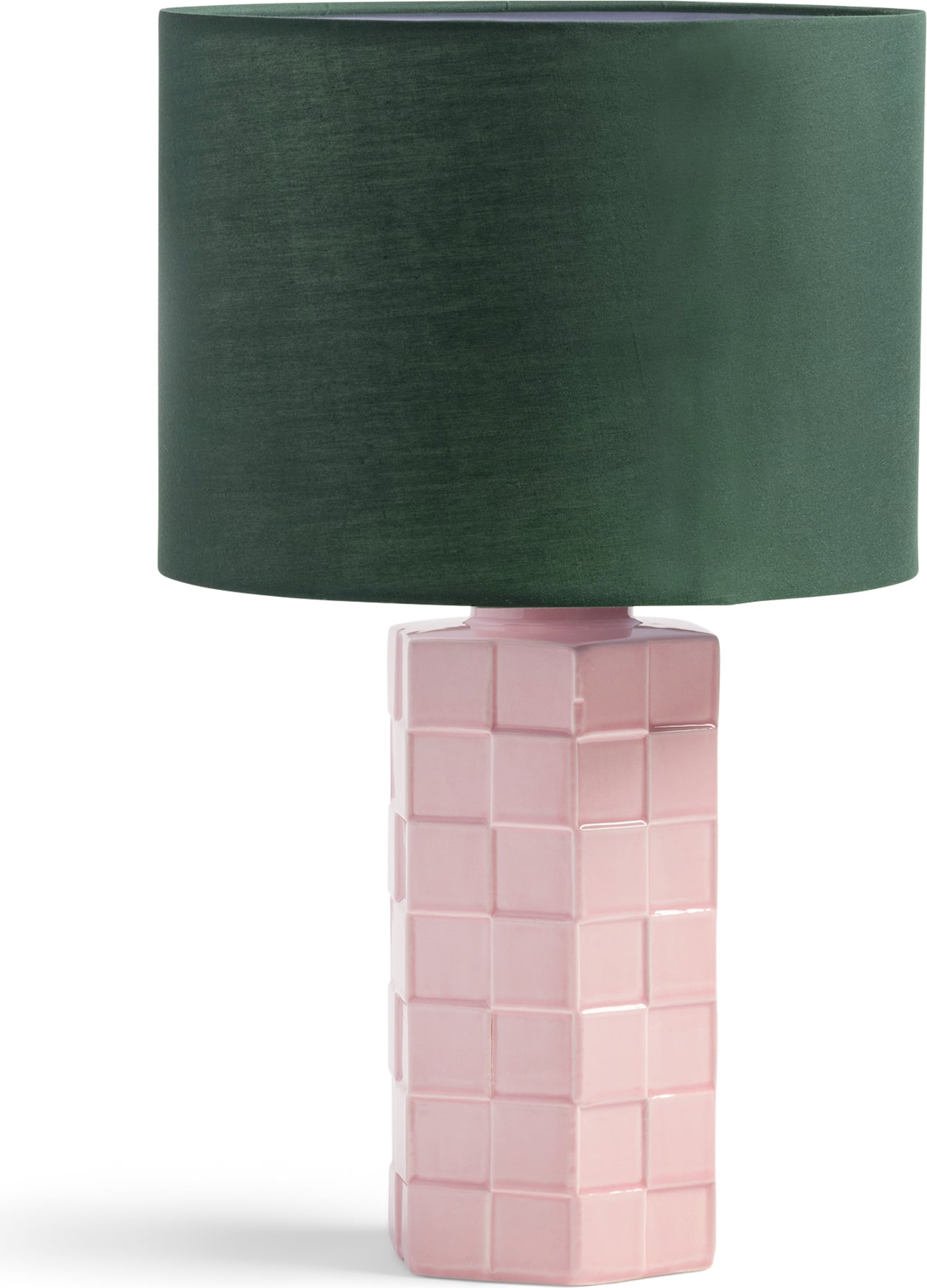 Lampa stołowa Check różowa