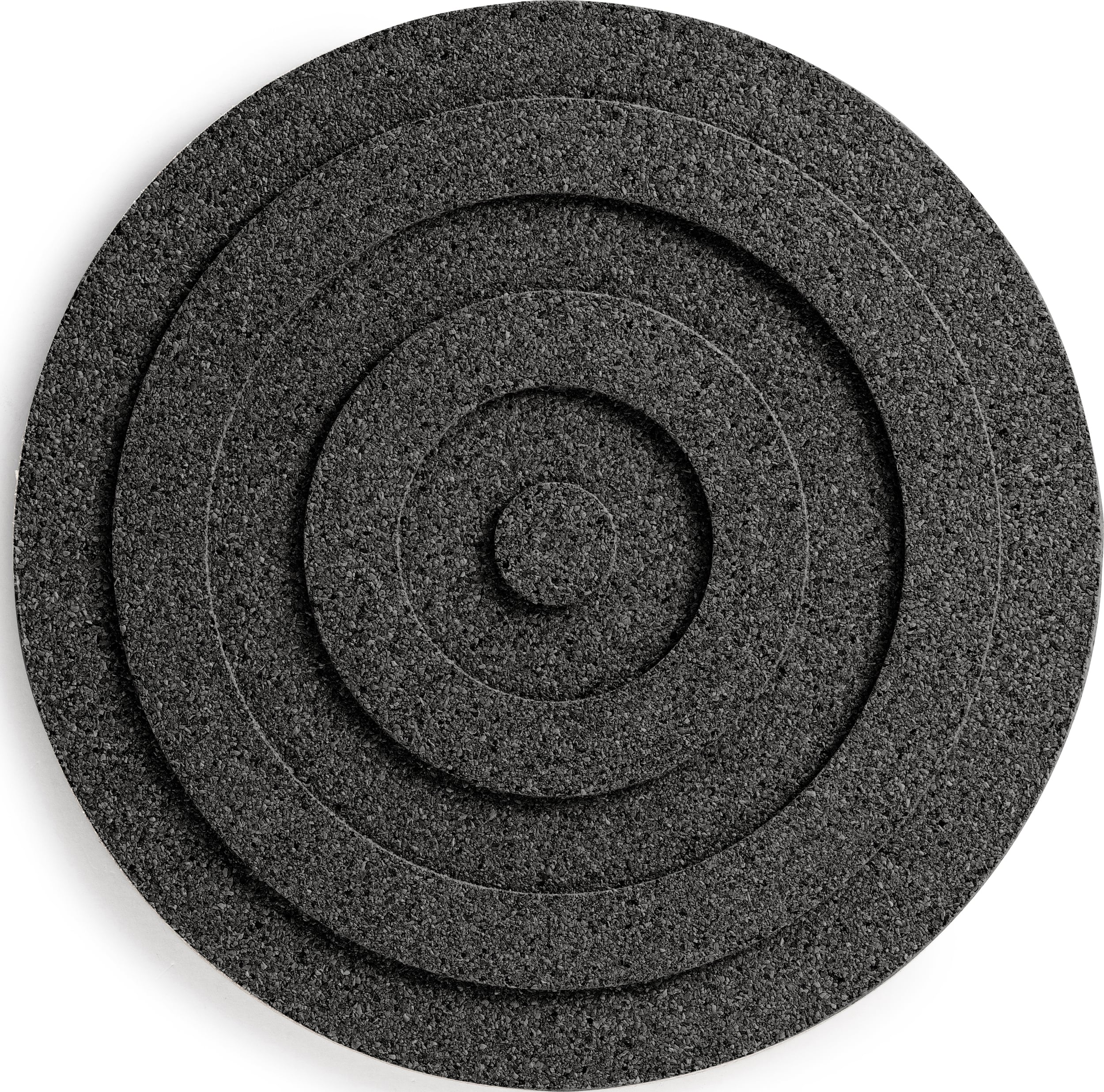 Podstawka pod gorące naczynia Circles czarna korkowa