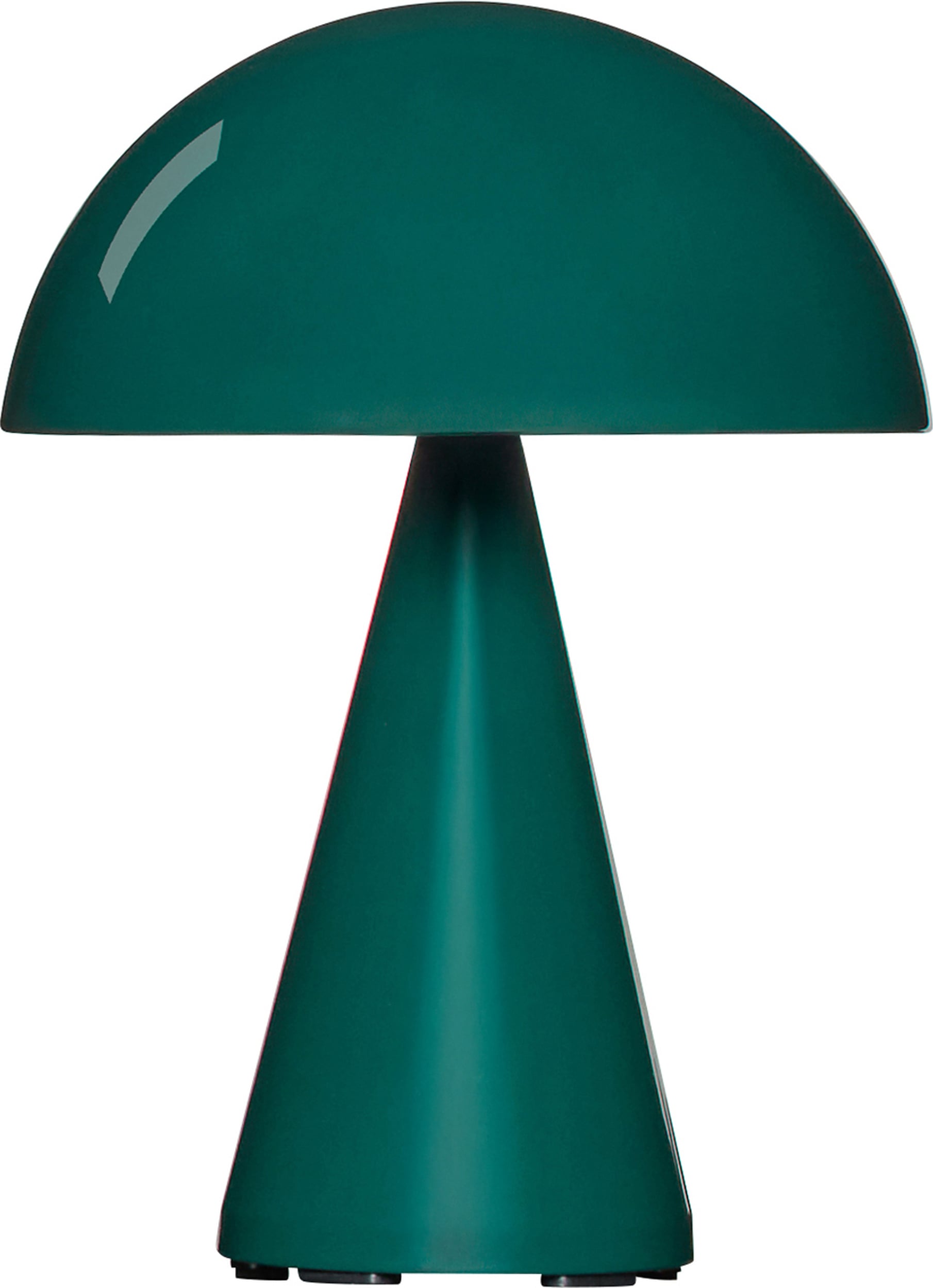 Lampa stołowa bezprzewodowa Mush 20 cm ciemnozielona