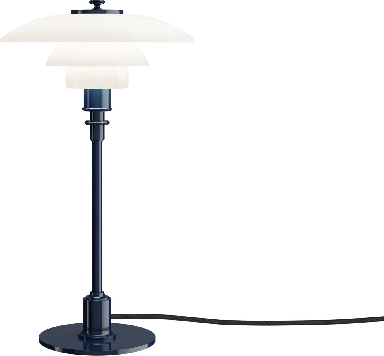 Lampa stołowa PH 2-1 35 5 cm niebieska z lakierowaną podstawą