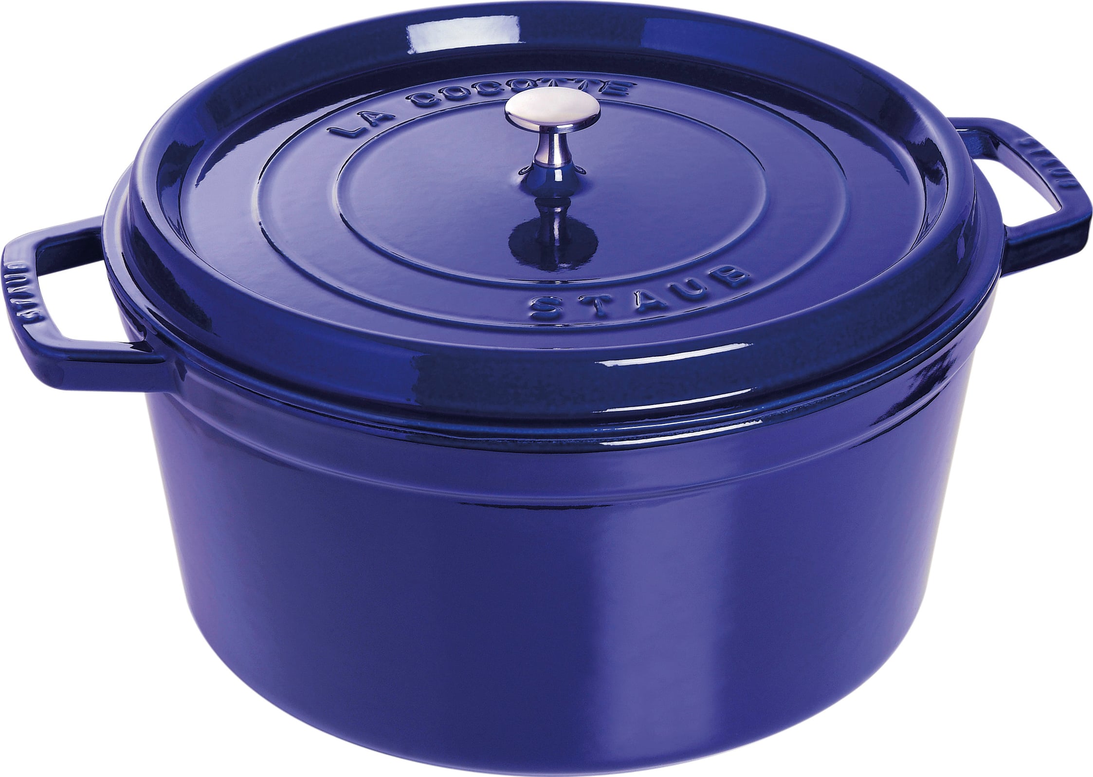Garnek La Cocotte 8 35 l niebieski żeliwny