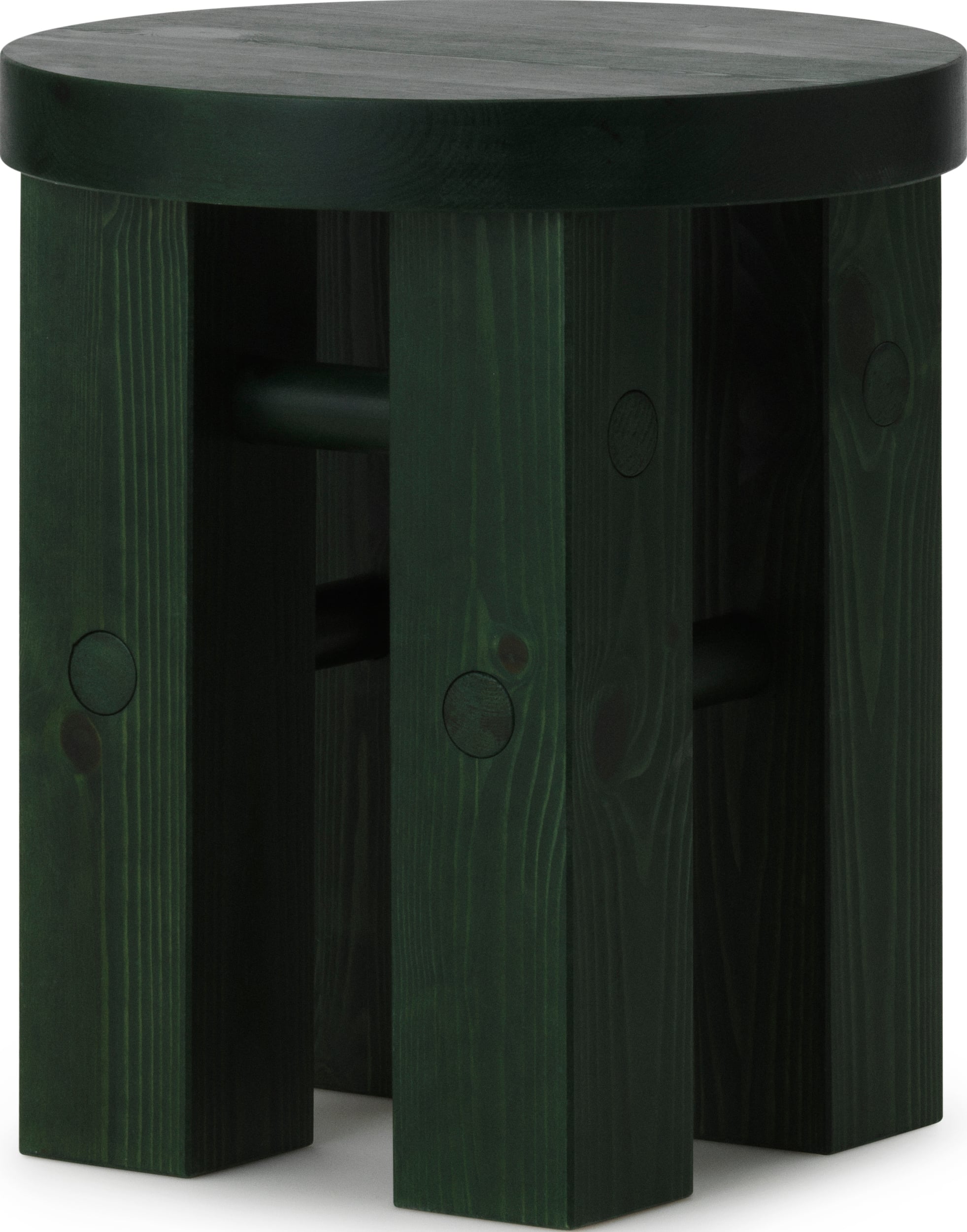 Stołek Fyr 45 cm ciemnozielony
