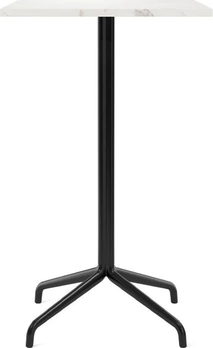 Stół barowy Harbour Column Star Base kwadratowy 103 cm złamana biel