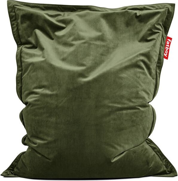 Puf Fatboy The Original Slim Velvet ciemnozielony z recyklingu