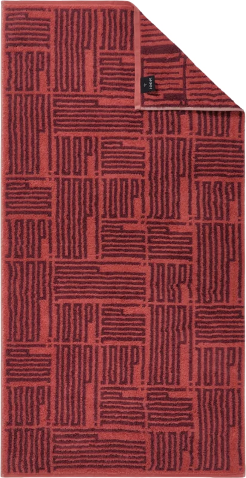 Ręcznik kąpielowy Bars Allover 80 x 150 cm czerwony