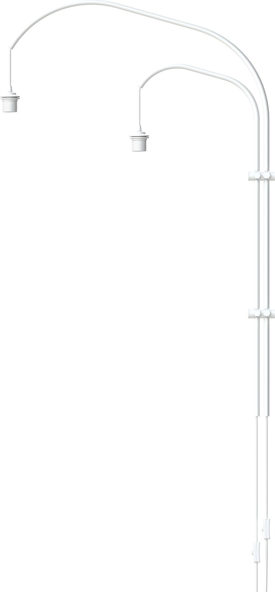 Ramię do lamp Willow Double białe