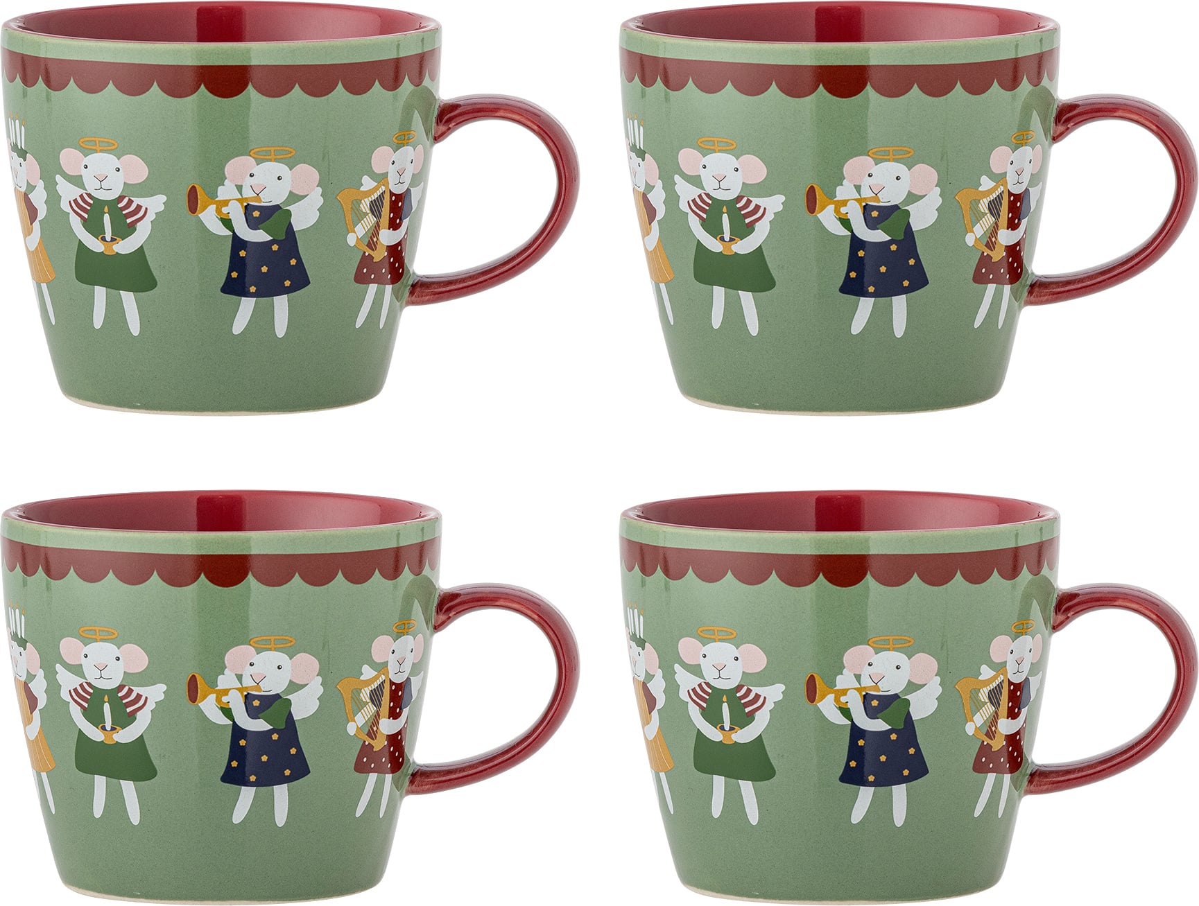 Kubki Peo 300 ml zielone 4 szt.