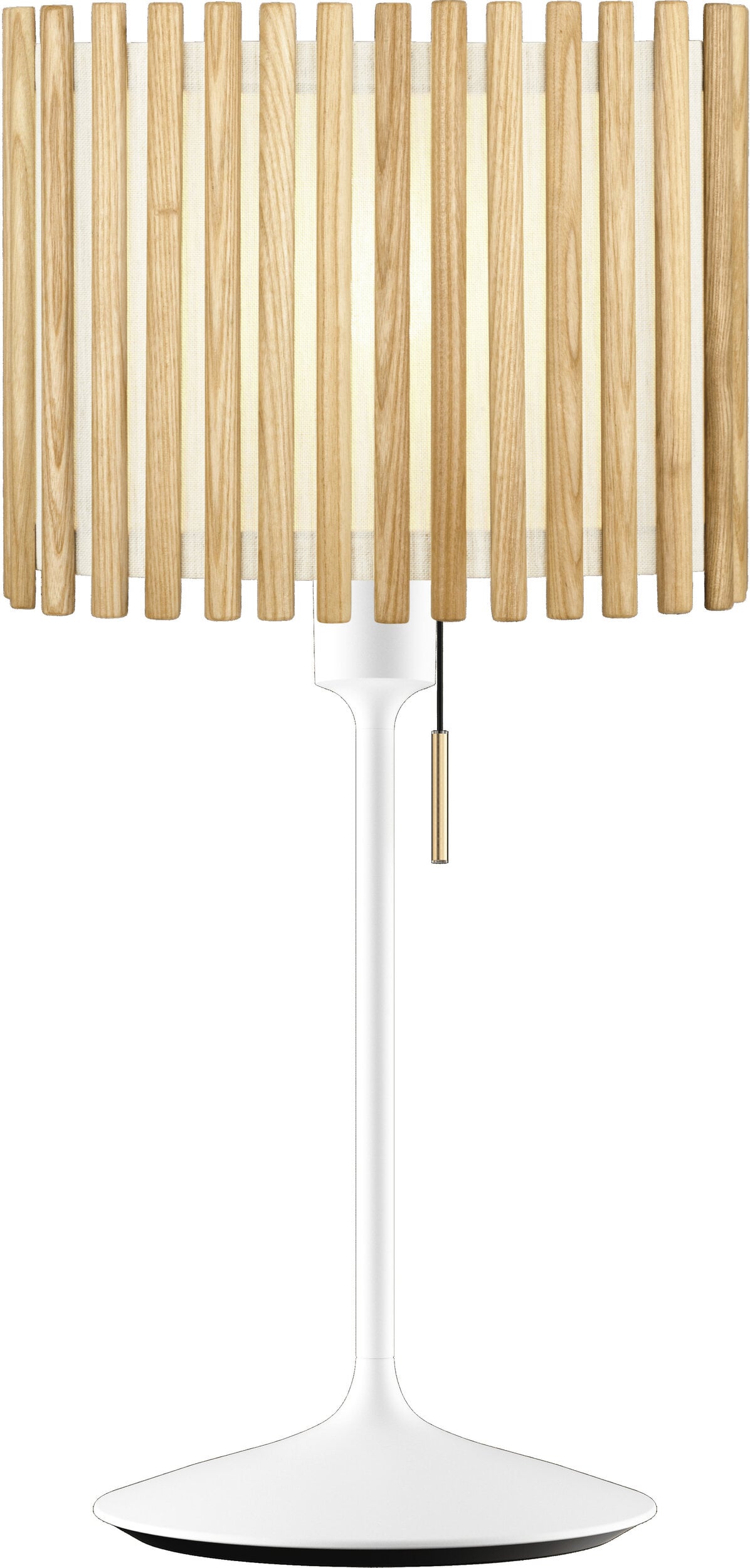 Lampa stołowa Komorebi kwadratowa 27 5 cm naturalny dąb z białą podstawą
