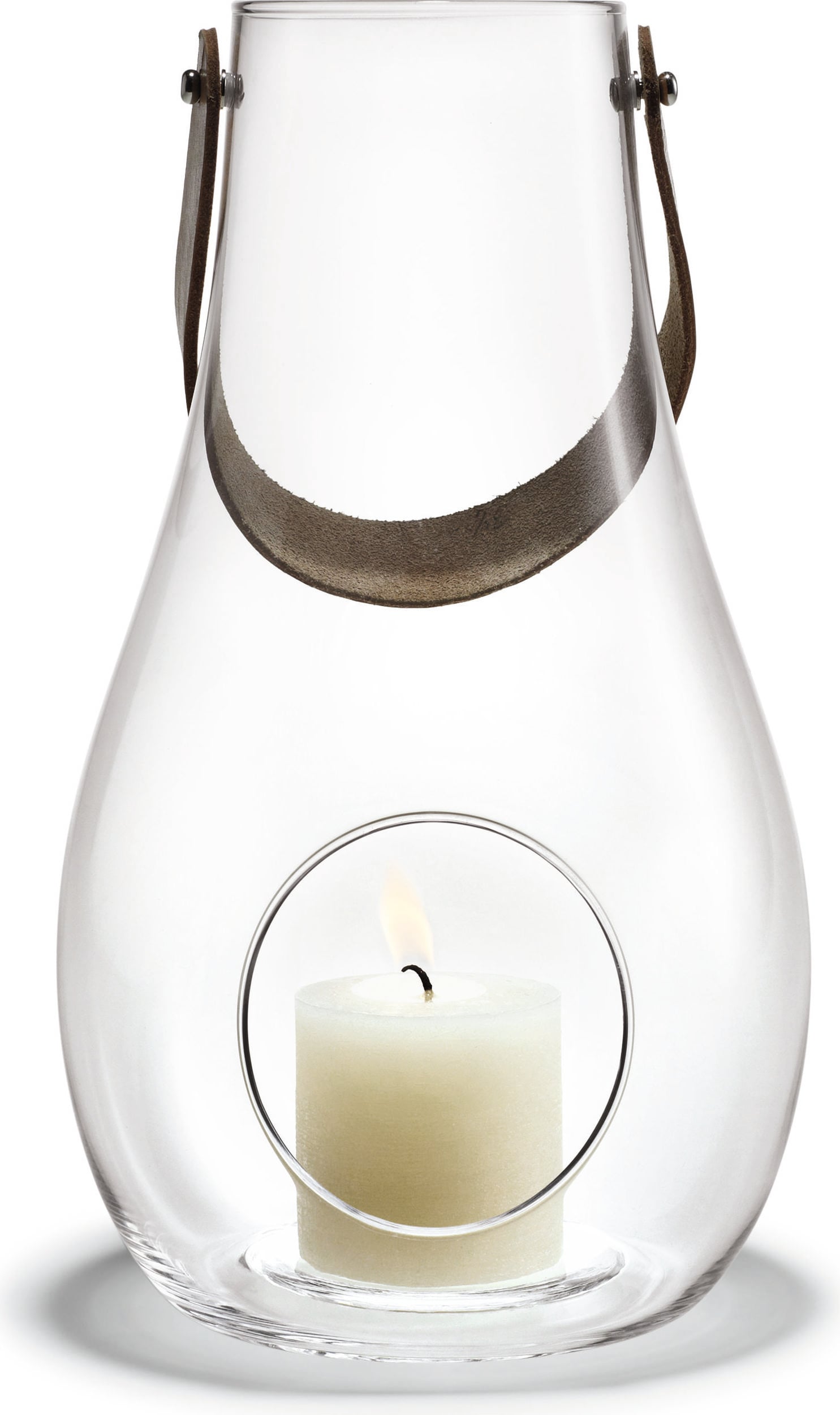 Świecznik Design with Light transparentny 45 cm