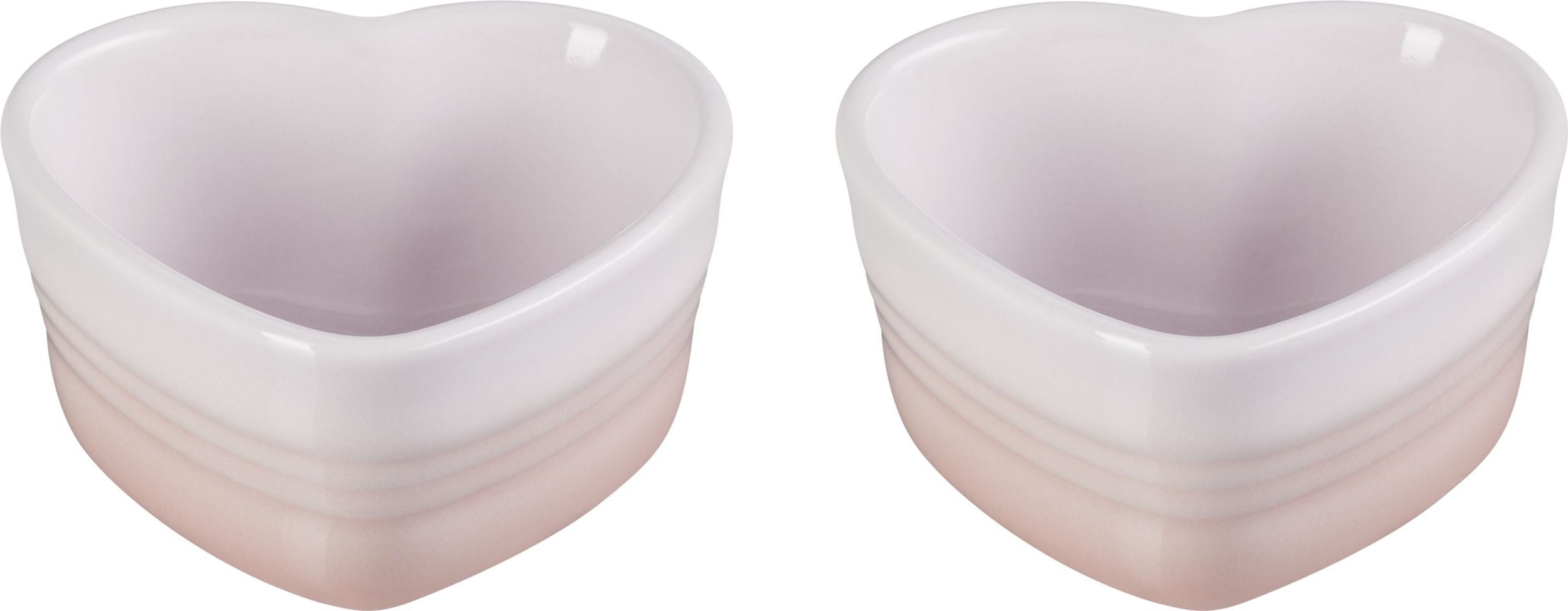 Foremki do pieczenia i serwowania Heart 300 ml jasnoróżowe 2 szt.
