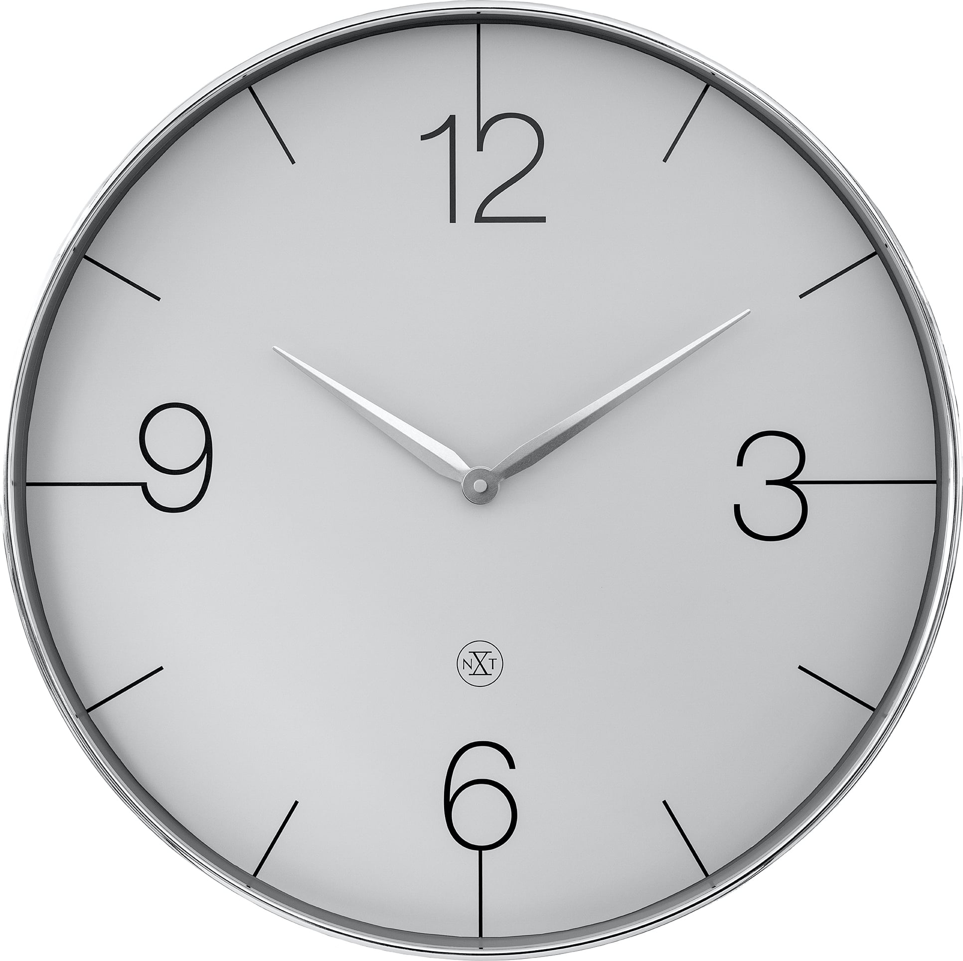 Zegar ścienny Finesse Large 51 cm srebrny
