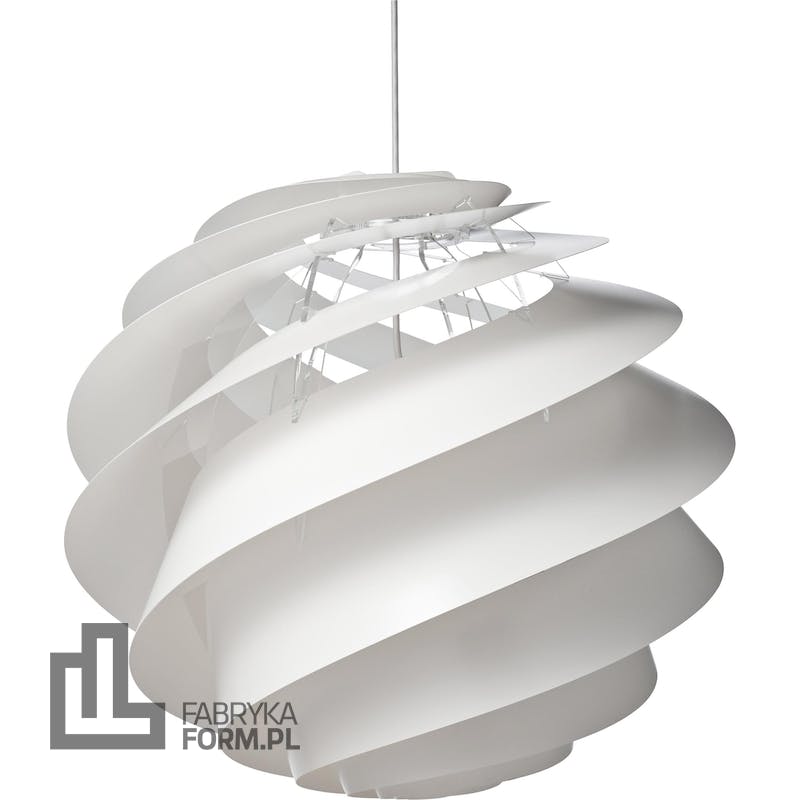 Lampa wisząca Swirl III 65 cm biała